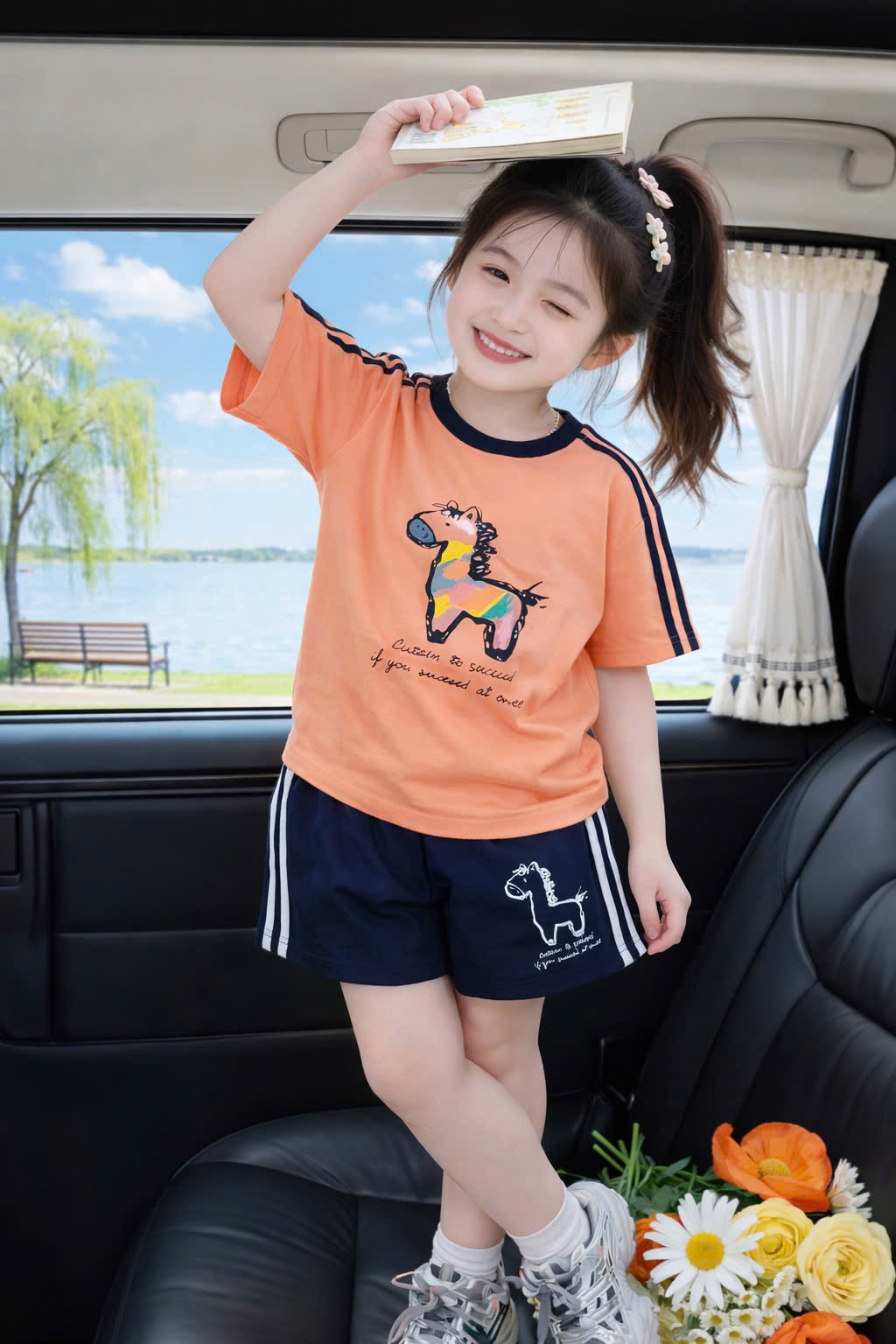 G967 - BỘ ĐÙI BÉ GÁI SIZE ĐẠI NGỰA VẰN PHỐI SỌC
