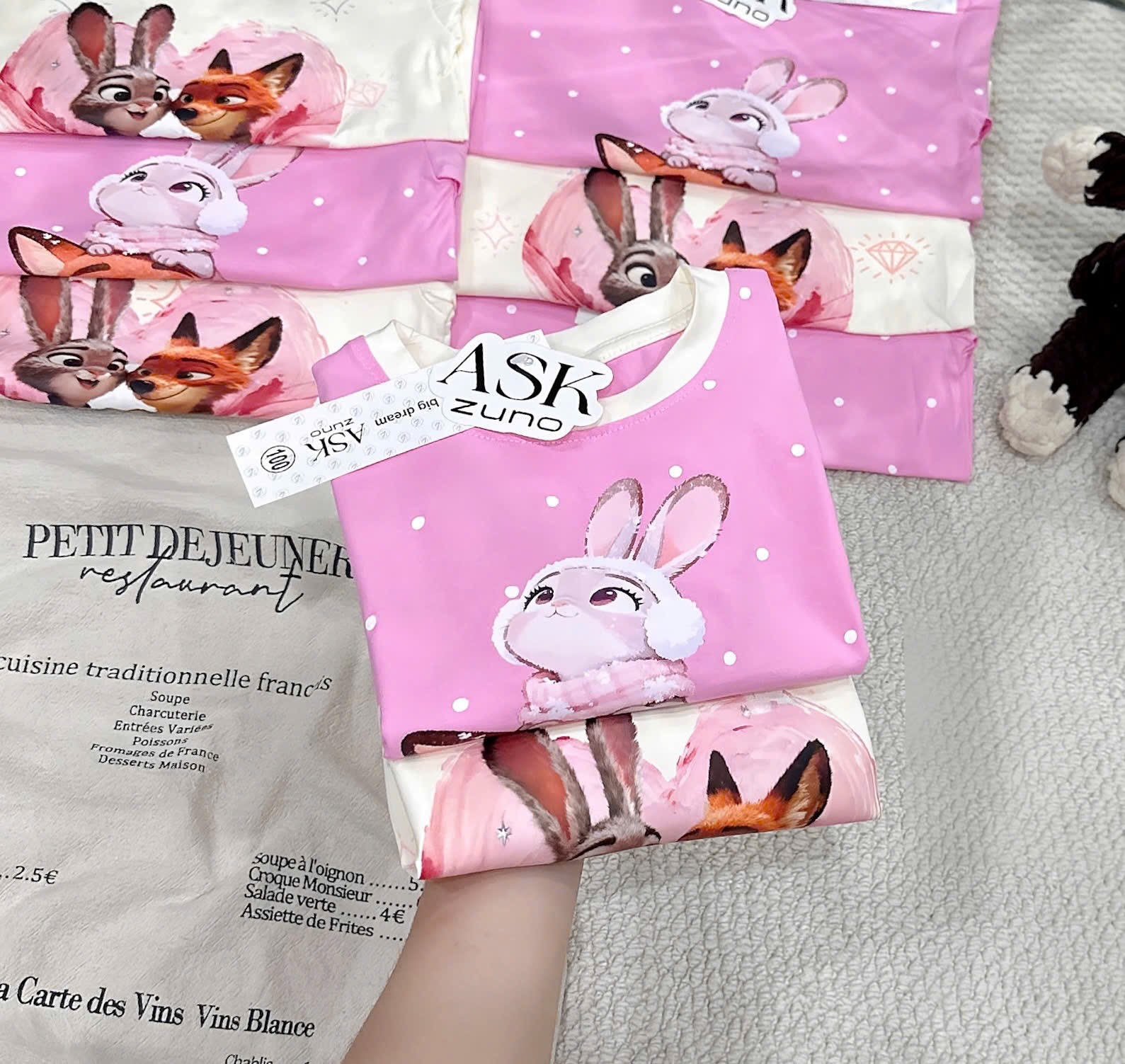 G989 - SET 2 BỘ ĐÙI BÉ GÁI THỎ ZOOTOPIA