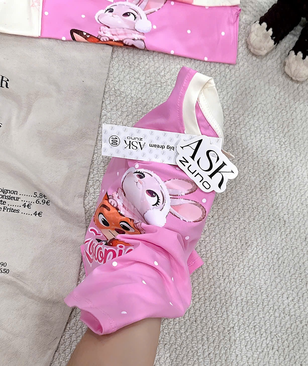 G989 - SET 2 BỘ ĐÙI BÉ GÁI THỎ ZOOTOPIA