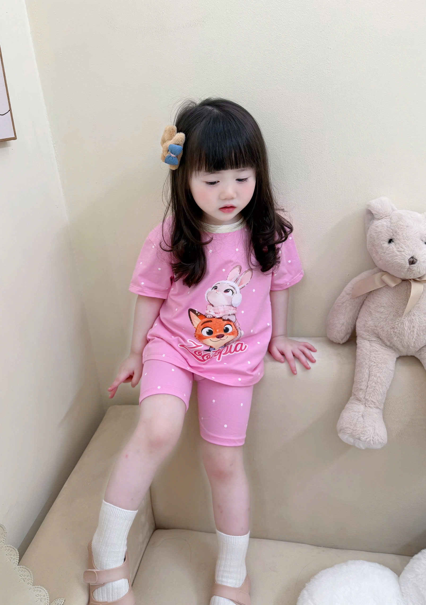 G989 - SET 2 BỘ ĐÙI BÉ GÁI THỎ ZOOTOPIA