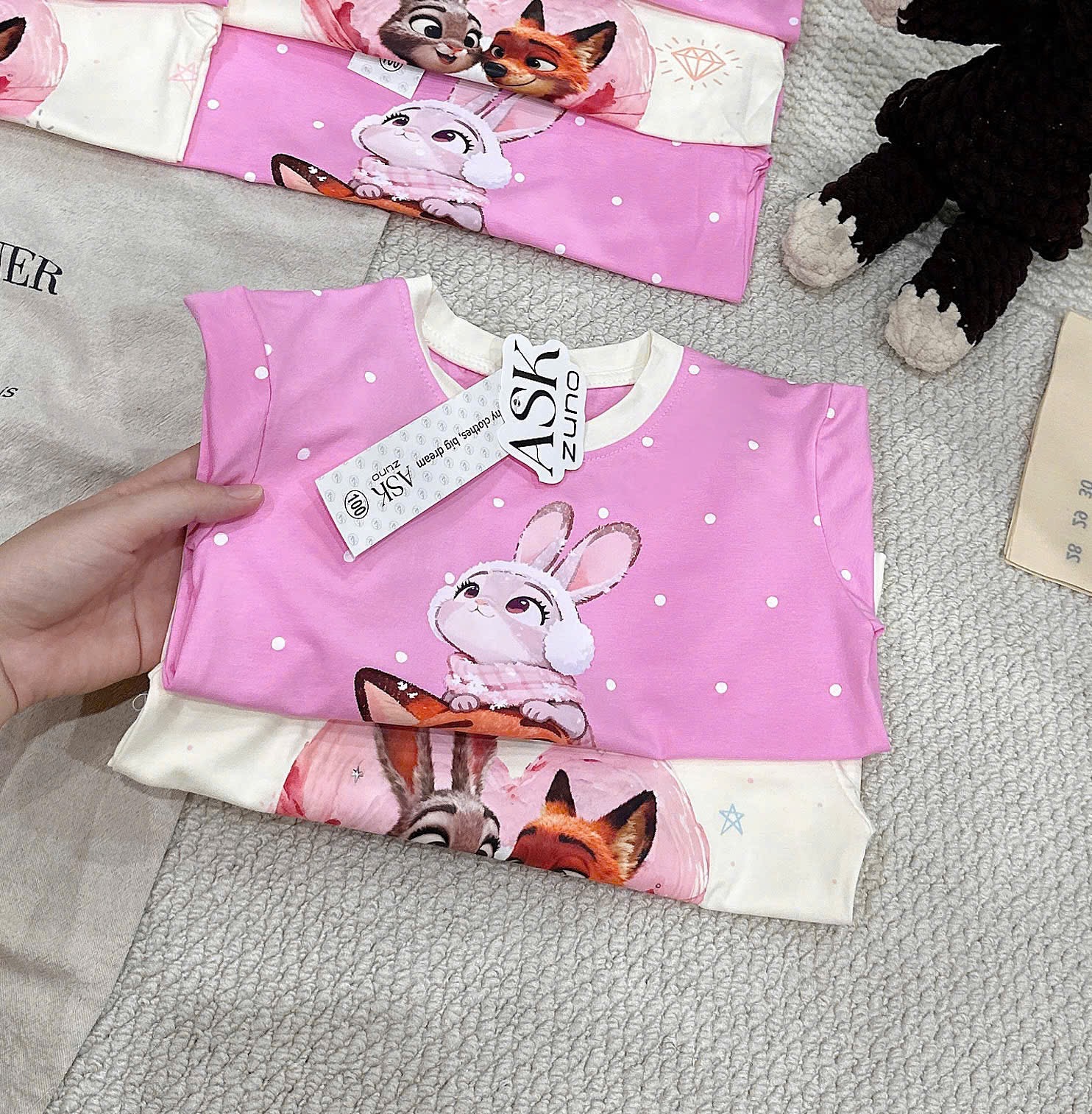 G989 - SET 2 BỘ ĐÙI BÉ GÁI THỎ ZOOTOPIA