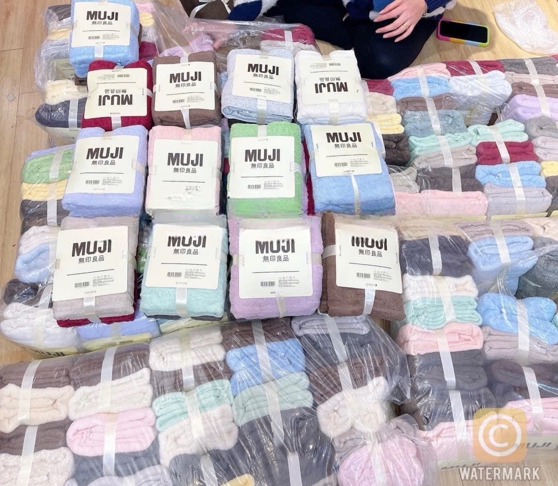 PK268 - SET 2 KHĂN TĂM MUJI MIX MÀU