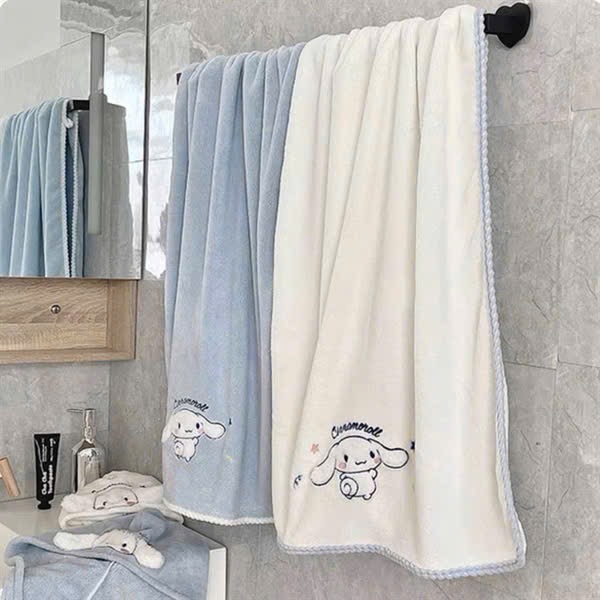 PK272 - SET 2 KHĂN TẮM BÉ THỎ CINAMOL xanh trắng