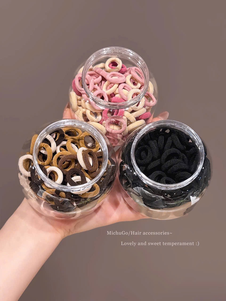 PK281 - SET 2 HỘP CHUN BUỘC TÓC BÉ GÁI
