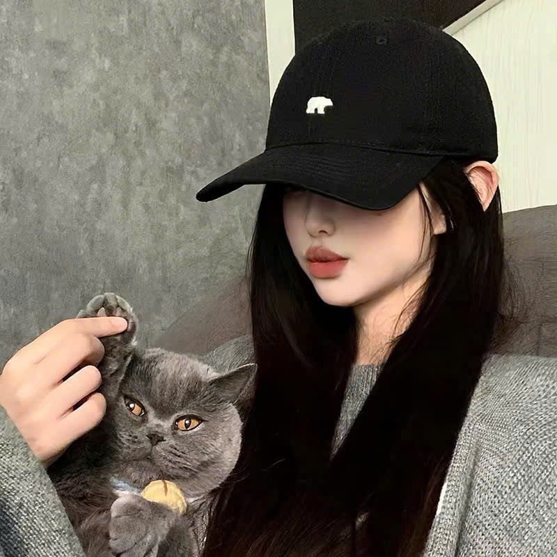 PK287 - MŨ LƯỠI TRAI THÊU GẤU
