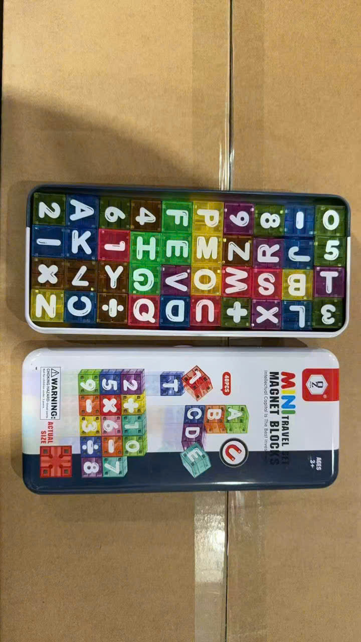 PK307 - SET BỘ 40 NAM CHÂM KHỐI CHỮ SỐ