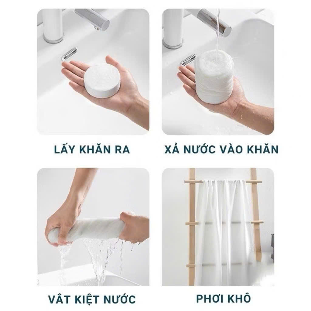 PK310 - SET 5 KHĂN TẮM NÉN 70X140CM