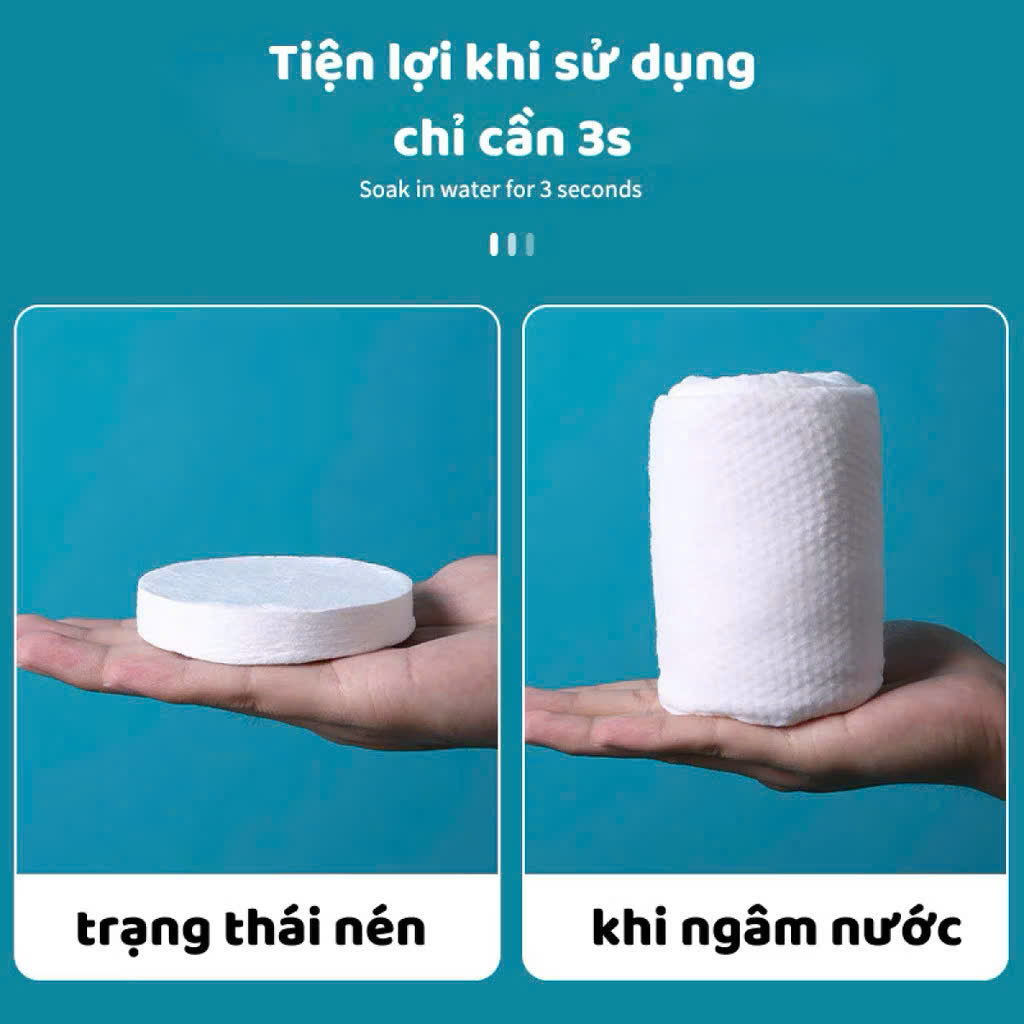 PK310 - SET 5 KHĂN TẮM NÉN 70X140CM