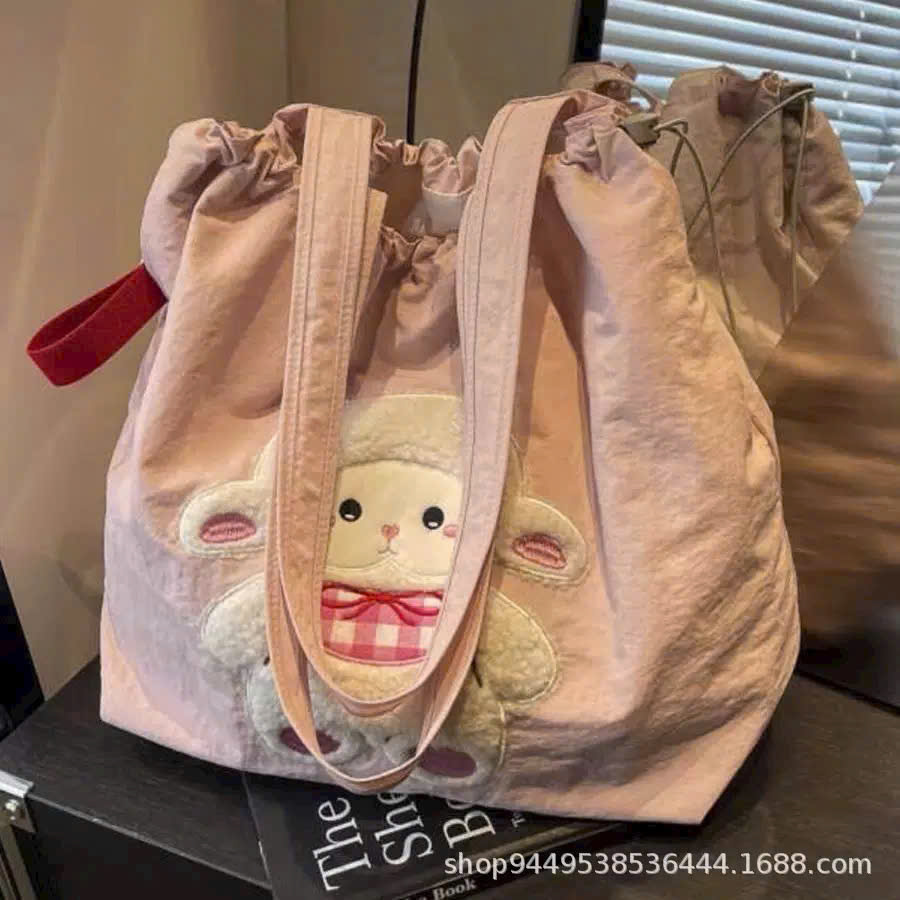 PK312 - TÚI TOTE HỒNG GẤU