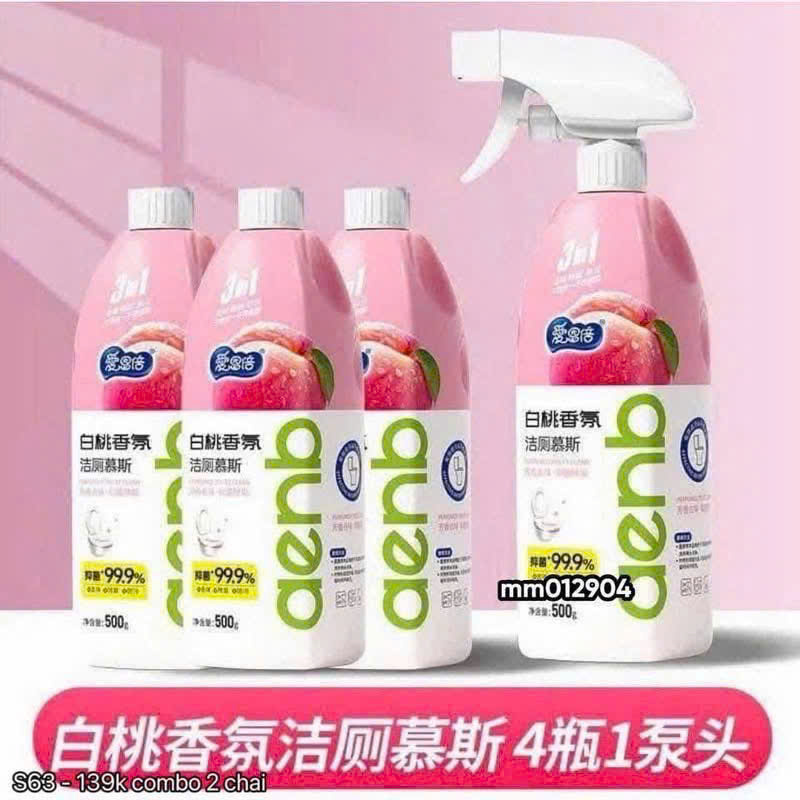 PK320 - SET 2 CHAI XỊT TOILET HƯƠNG ANH ĐÀO