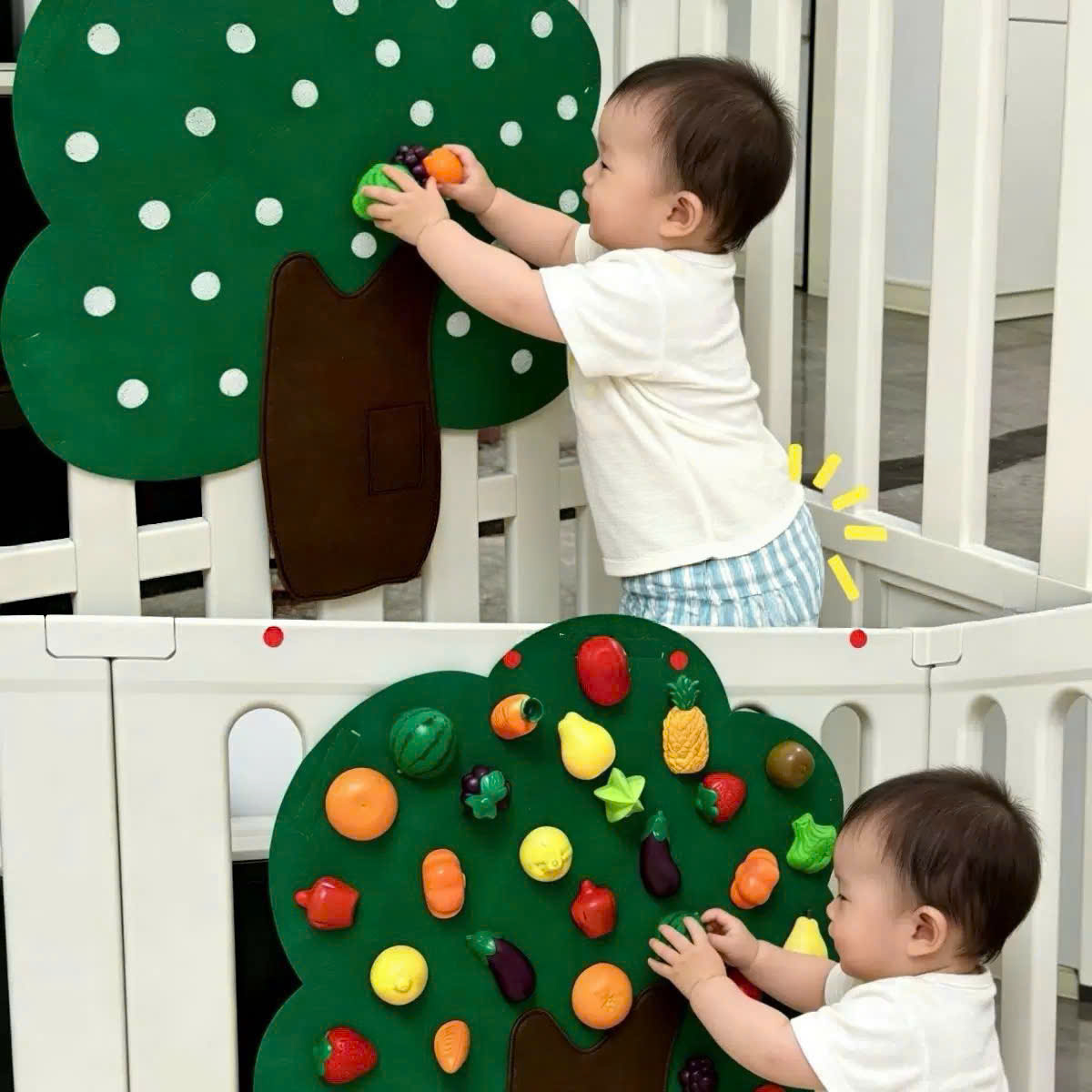 PK327 - ĐỒ CHƠI CÂY NỈ DÍNH HOA QUẢ