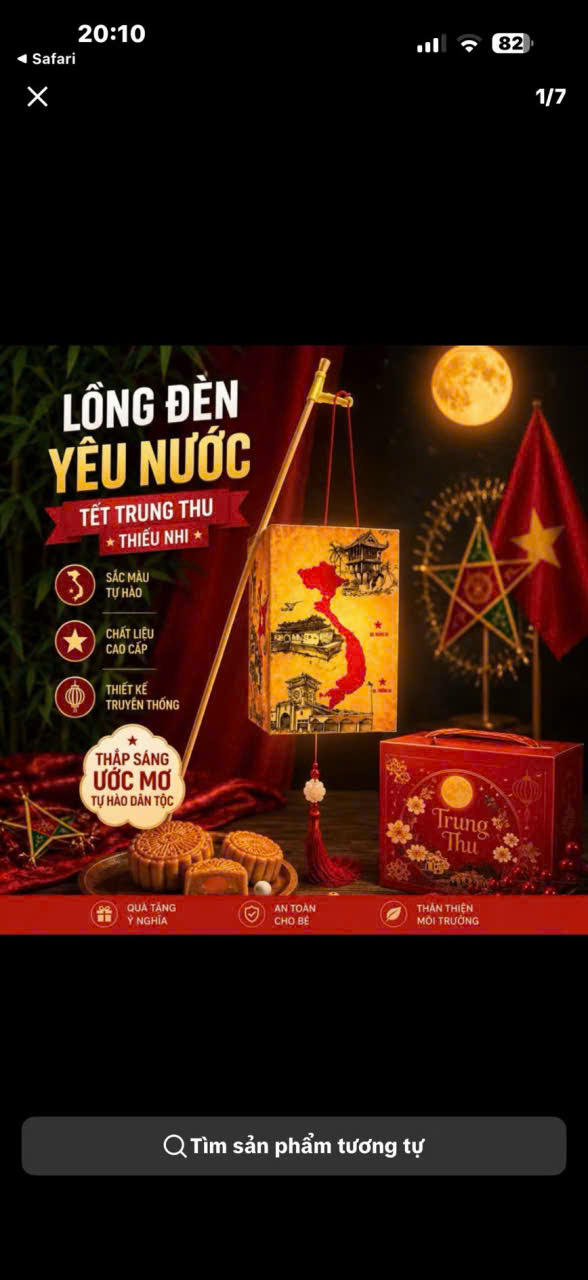 PK342 - LỒNG ĐÈN TRUNG THU YÊU NƯỚC
