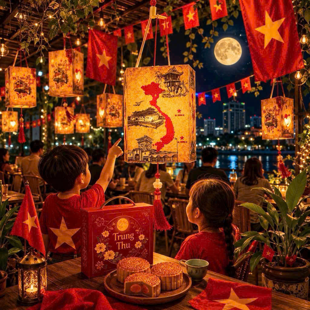 PK342 - LỒNG ĐÈN TRUNG THU YÊU NƯỚC