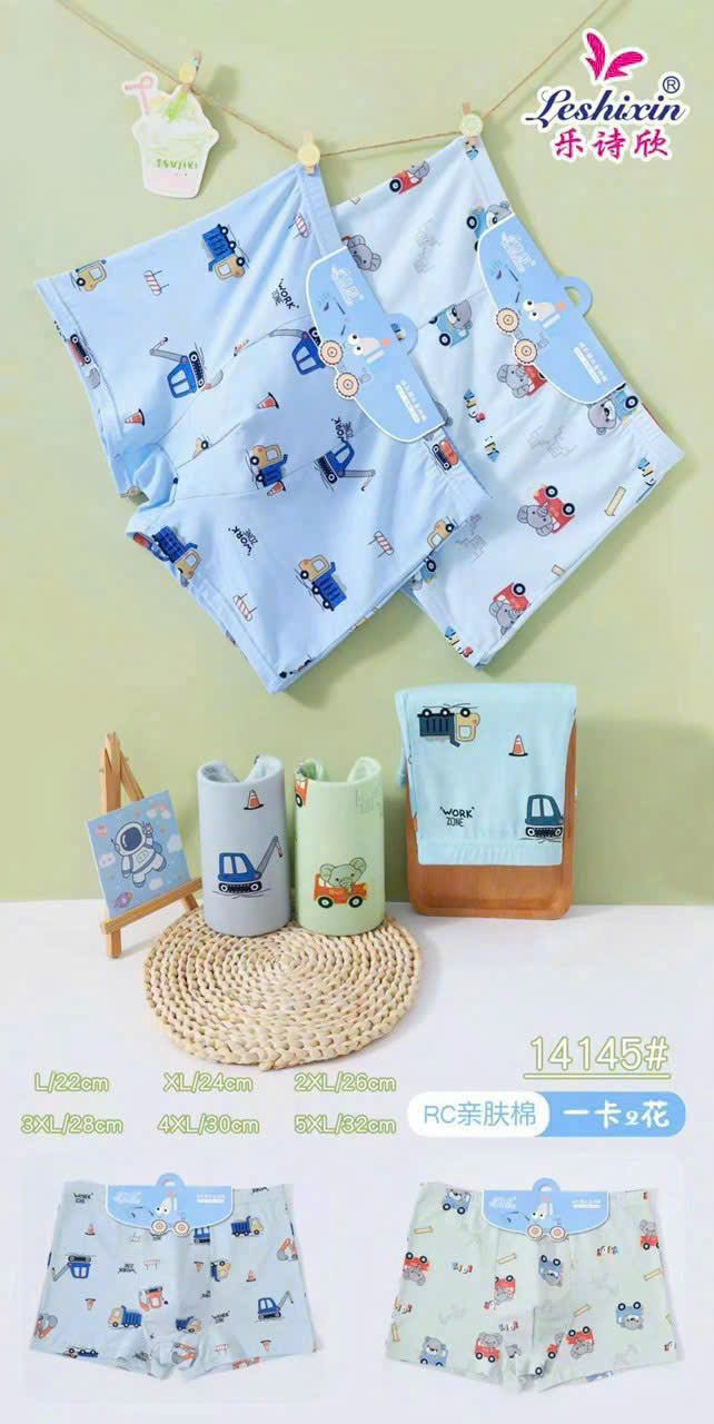 QB385 - SET 5 QUẦN SỊP ĐÙI BÉ TRAI OTO CẦN CẦU
