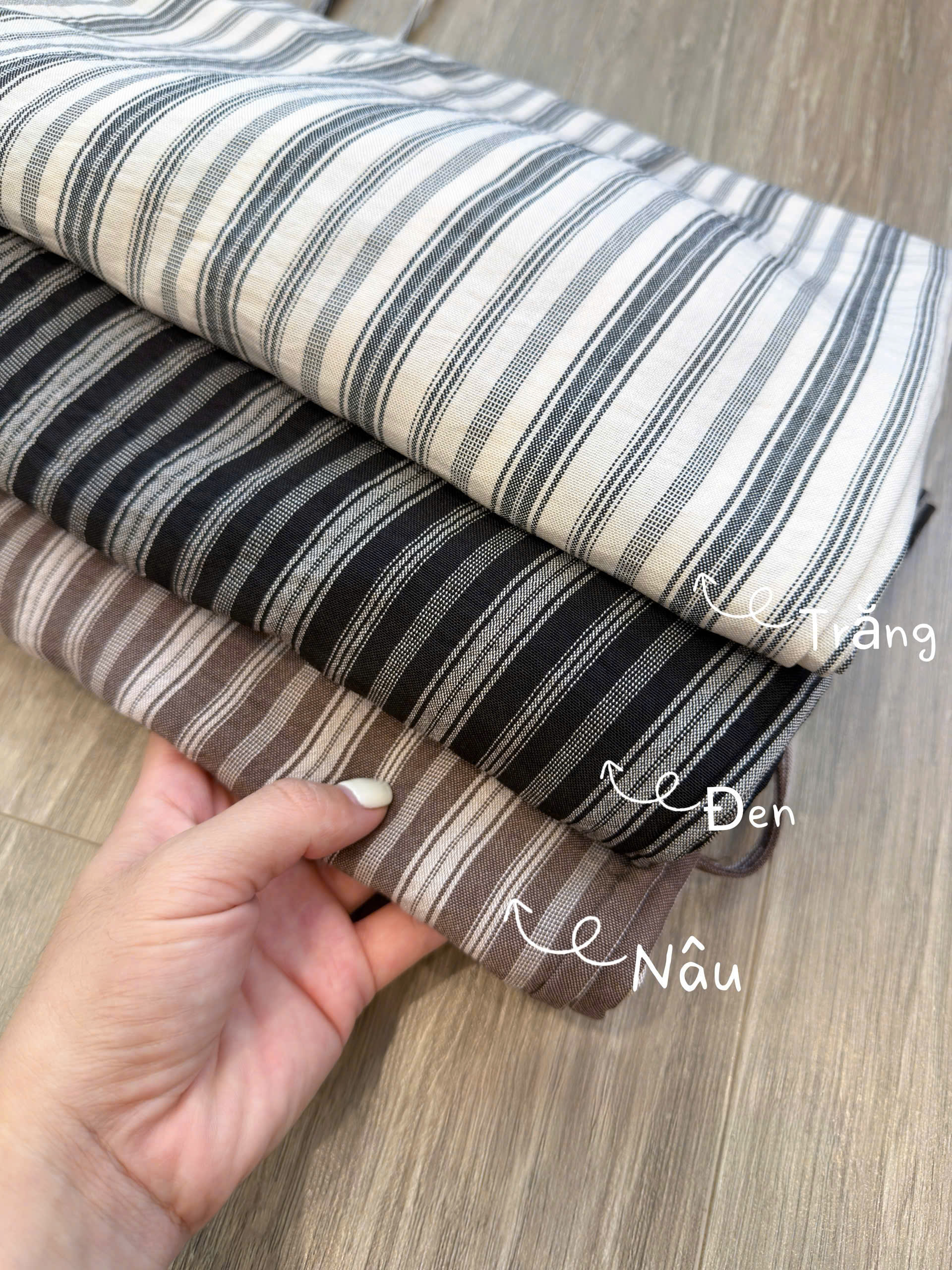 QNU714 - QUẦN SUÔNG NỮ NHIỀU SỌC 3M