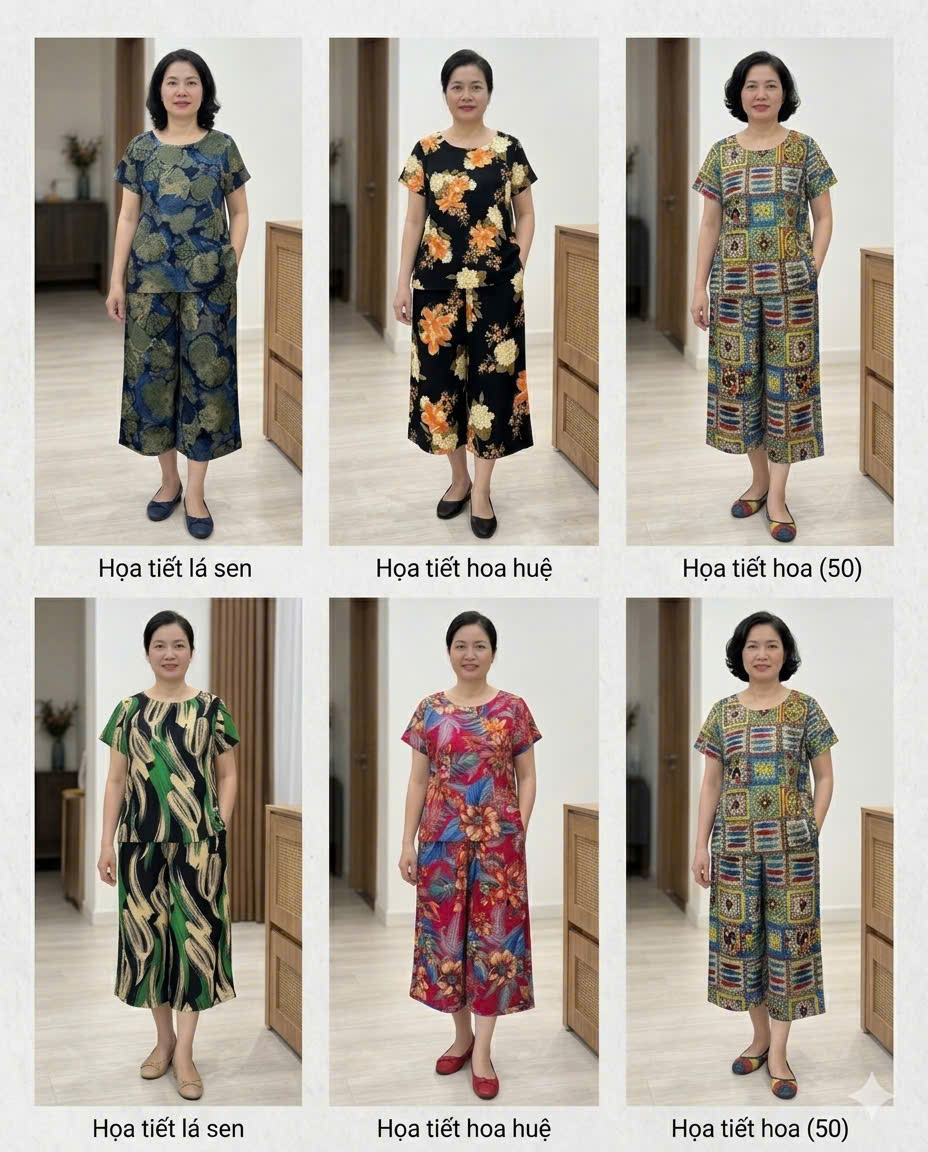 S332 - BỘ LANH LỬNG HOA TRUNG NIÊN HỌA TIẾT