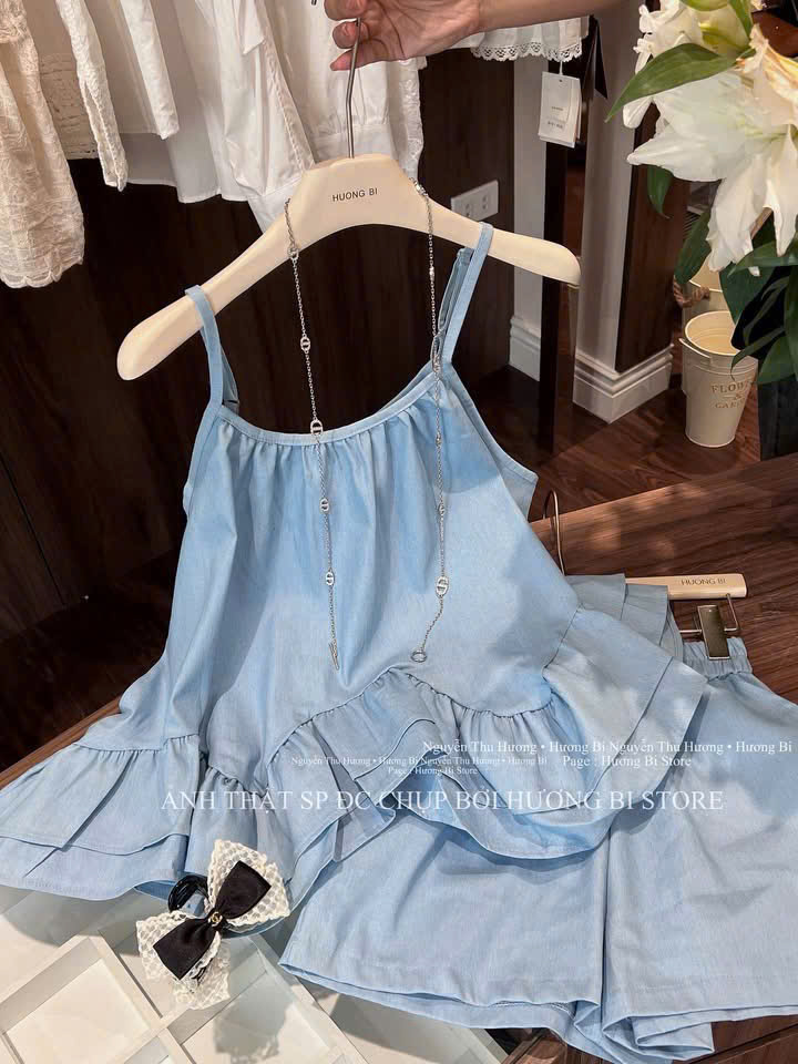S343 - BỘ ĐŨI NỮ 2S XANH XƯƠNG BÈO
