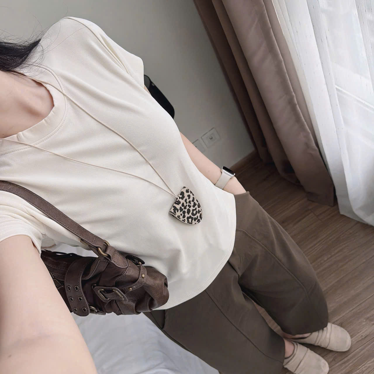 S356 - SET NỮ ÁO CỘC TRƠN MIX QUẦN KAKI CHUN SAU