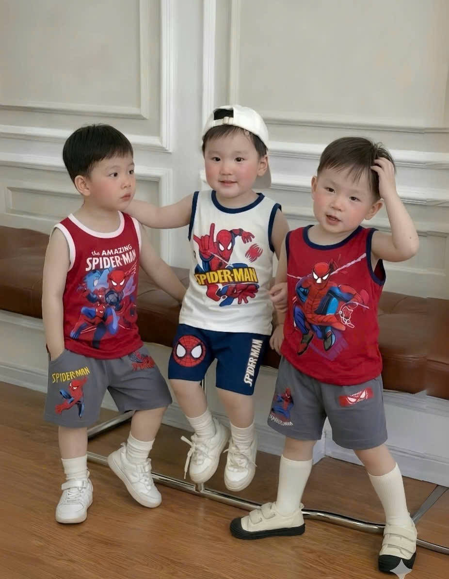 T218 - SET 3 BỘ ĐÙI BÉ TRAI BA LỖ SIÊU NHÂN PHỐI VIỀN
