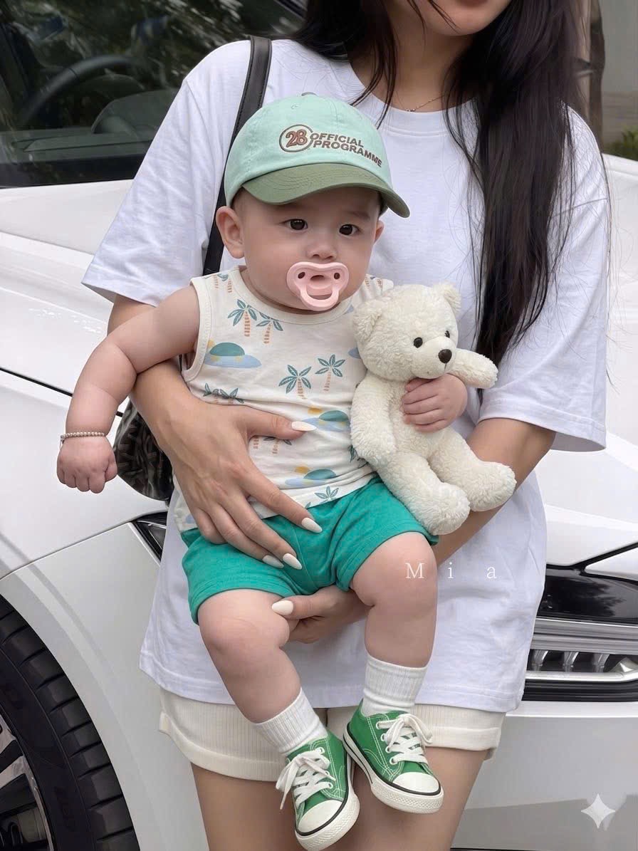 T237 - SET BÉ TRAI 6CT RÙA BIỂN DỪA XANH