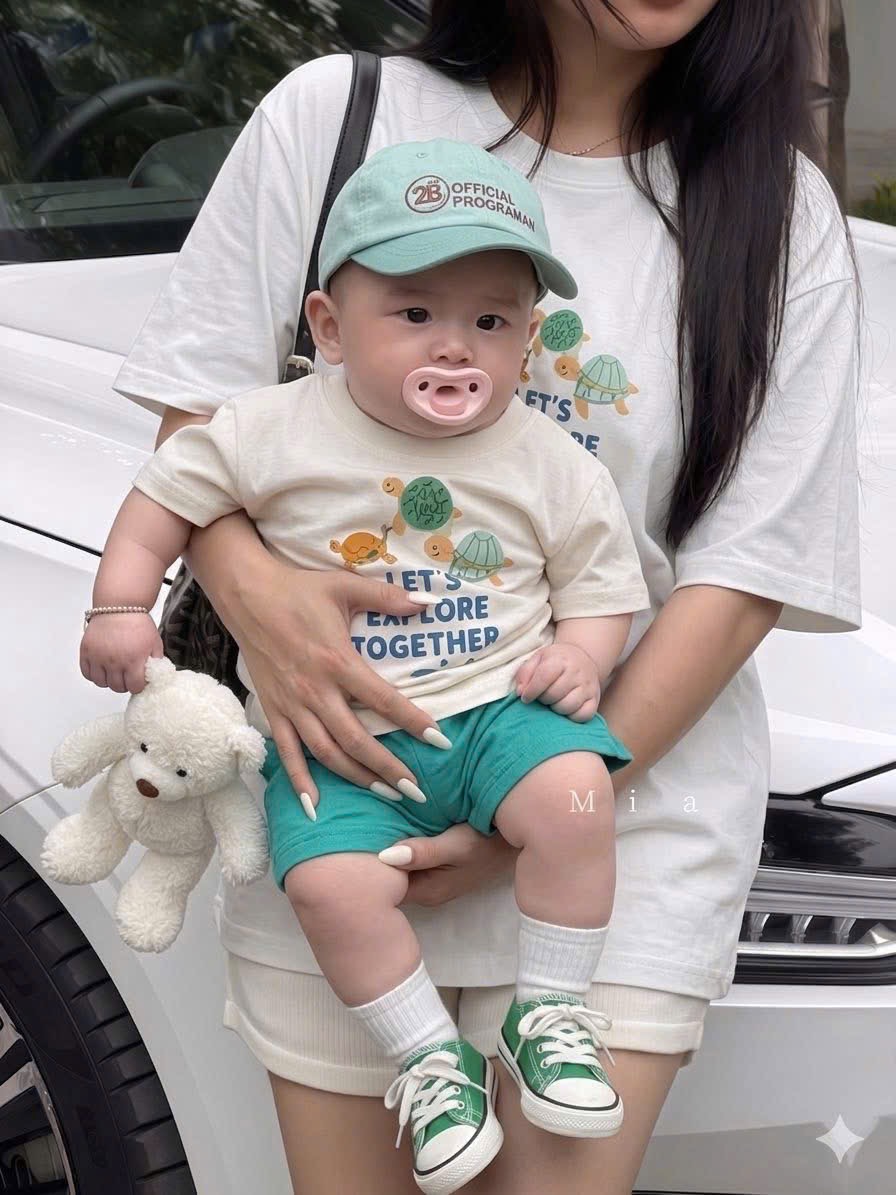 T237 - SET BÉ TRAI 6CT RÙA BIỂN DỪA XANH