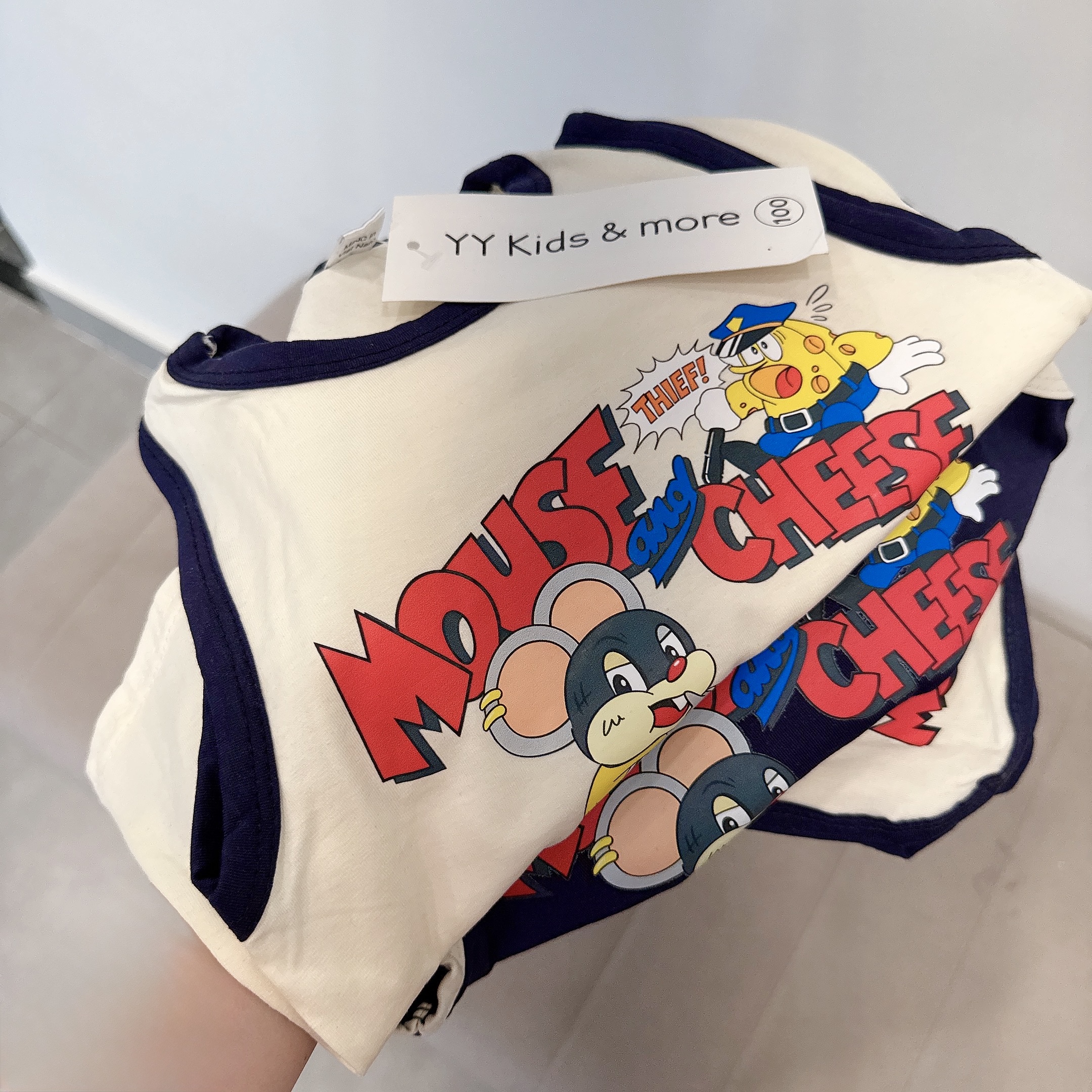 T238 - SET 2 BỘ ĐÙI BÉ TRAI BA LỖ MOUSE CHEESE than be