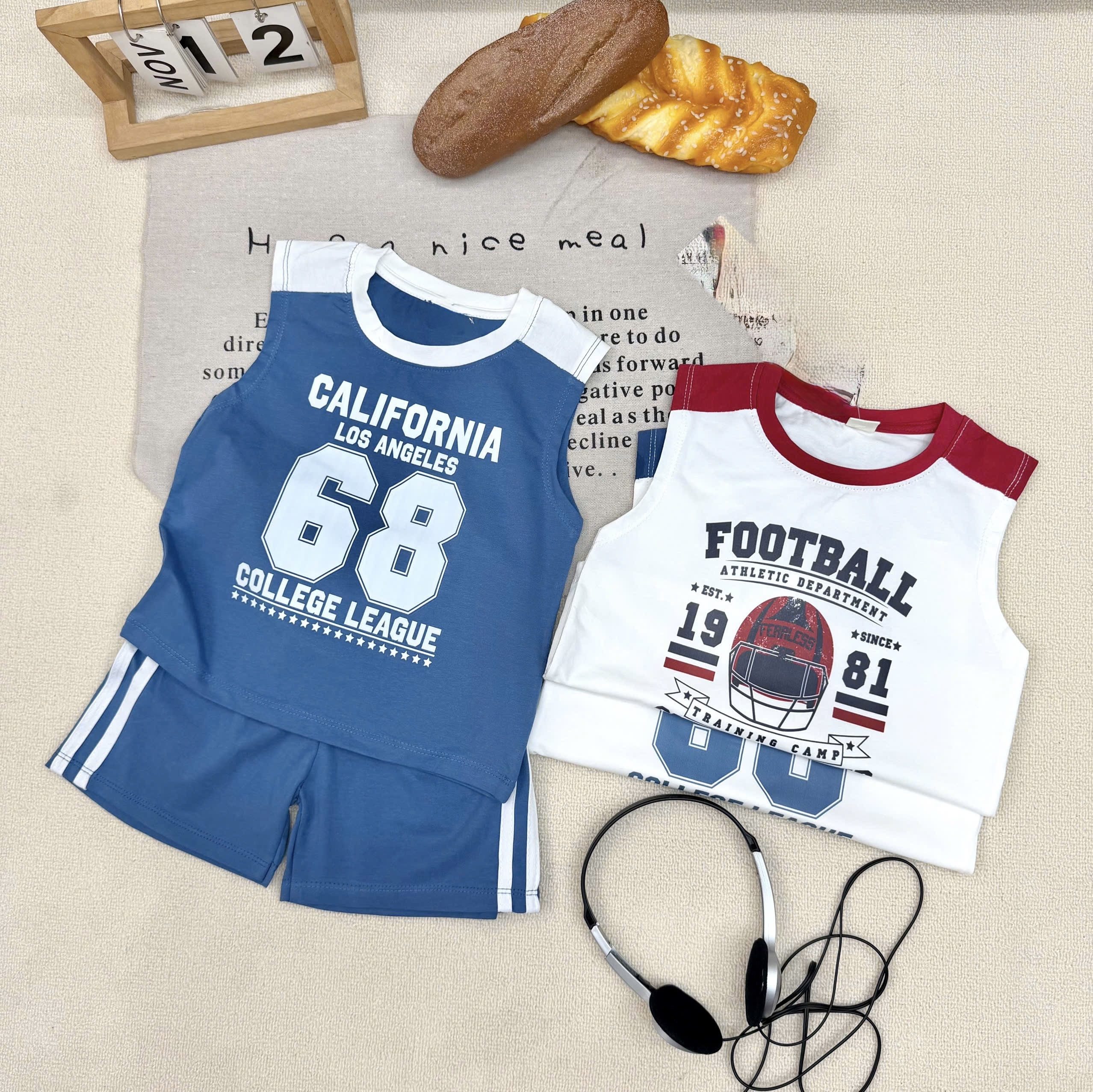 T264 - SET 3 BỘ ĐÙI BÉ TRAI BA LỖ CALIFORNIA 68