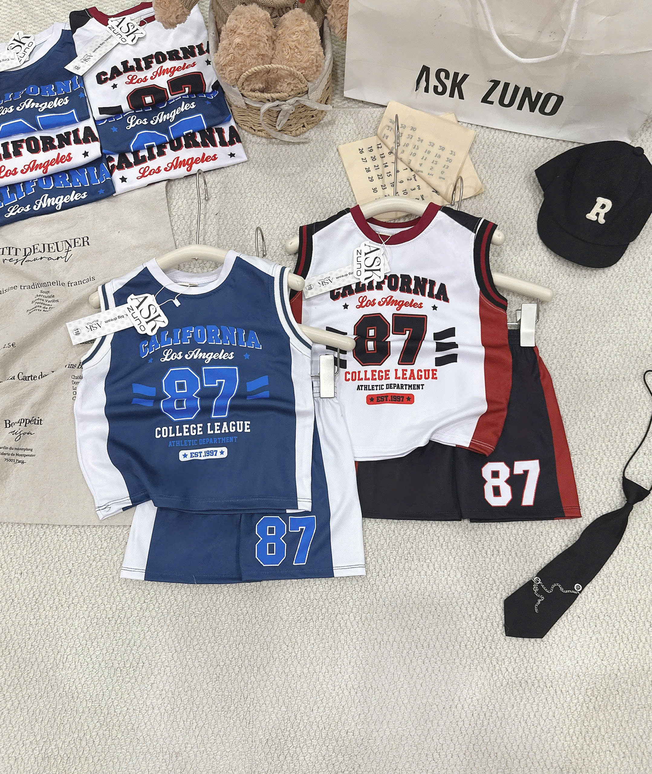 T269 - SET 2 BỘ ĐÙI BÉ TRAI THỂ THAO CALIFORNIA 87