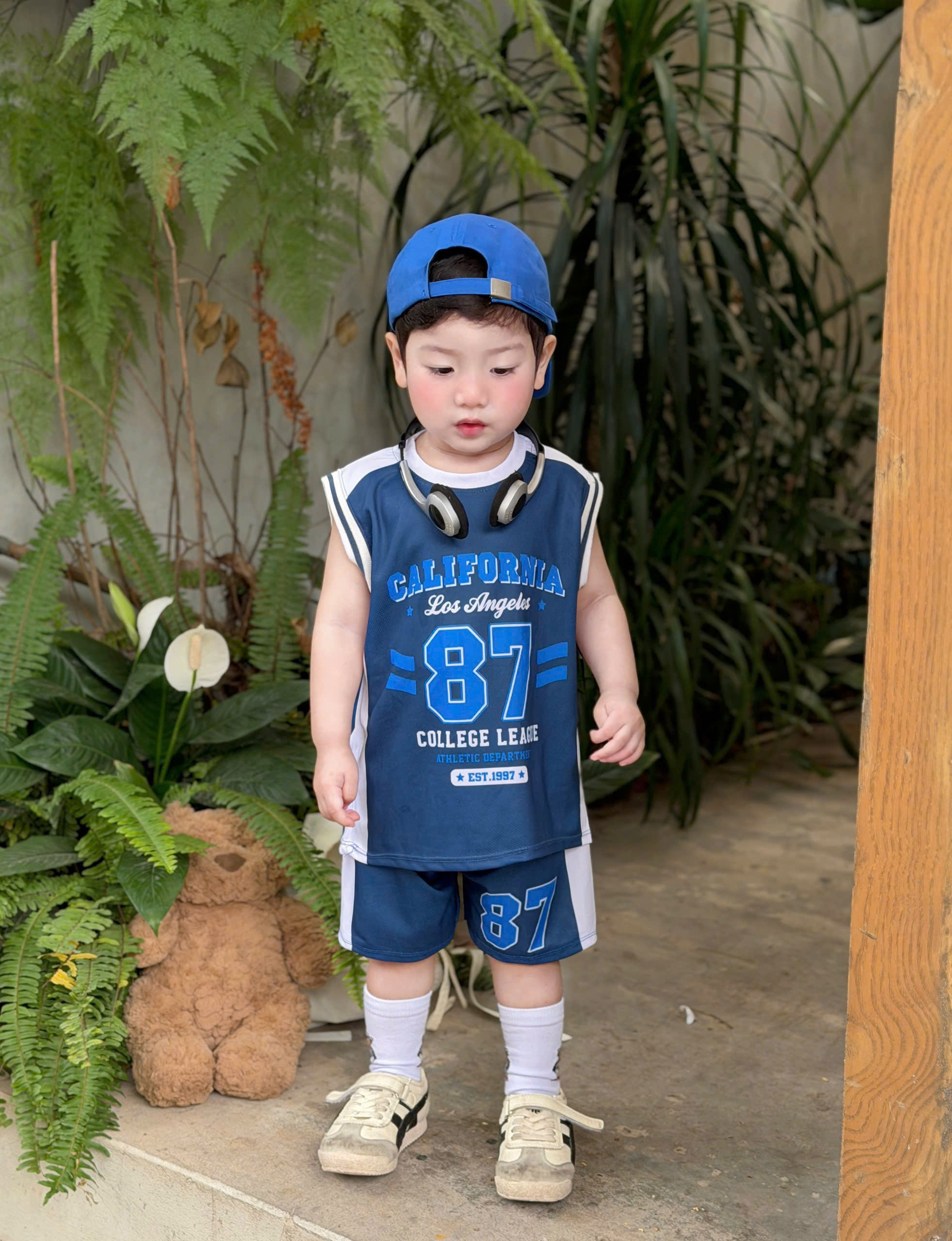T269 - SET 2 BỘ ĐÙI BÉ TRAI THỂ THAO CALIFORNIA 87