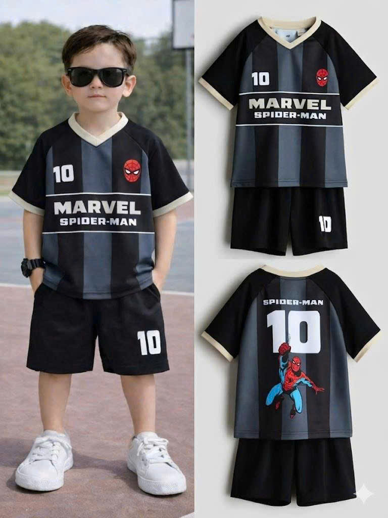 T276 - BỘ ĐÙI BÉ TRAI SIZE ĐẠI ĐEN SỌC XÁM SỐ 10