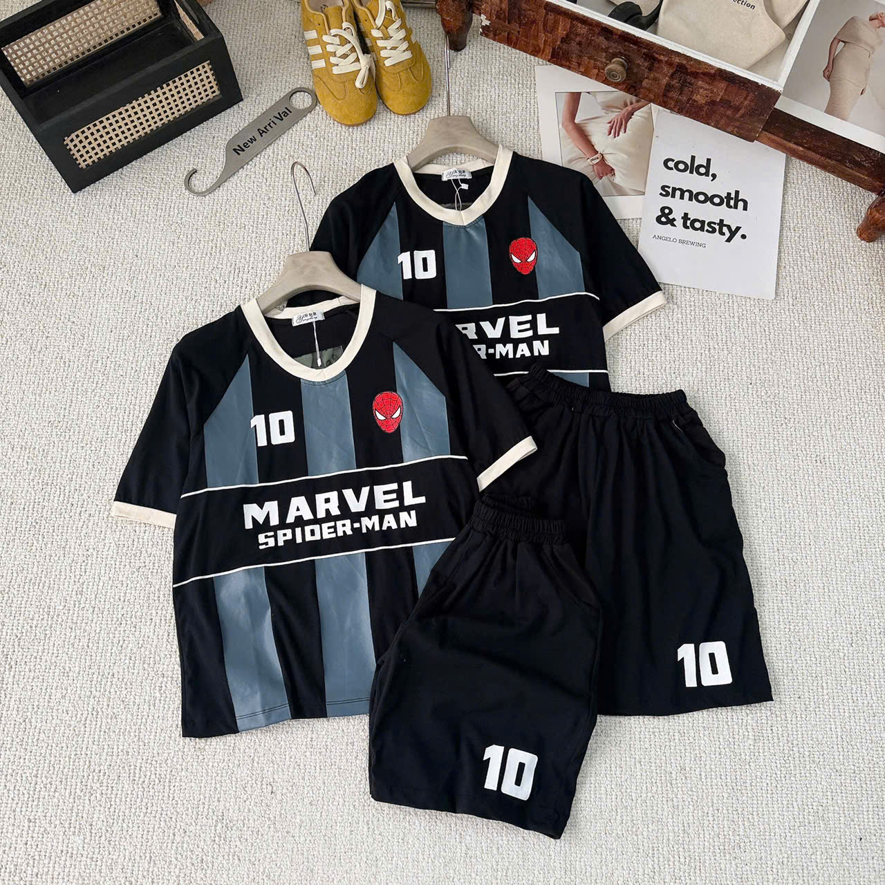 T276 - BỘ ĐÙI BÉ TRAI SIZE ĐẠI ĐEN SỌC XÁM SỐ 10