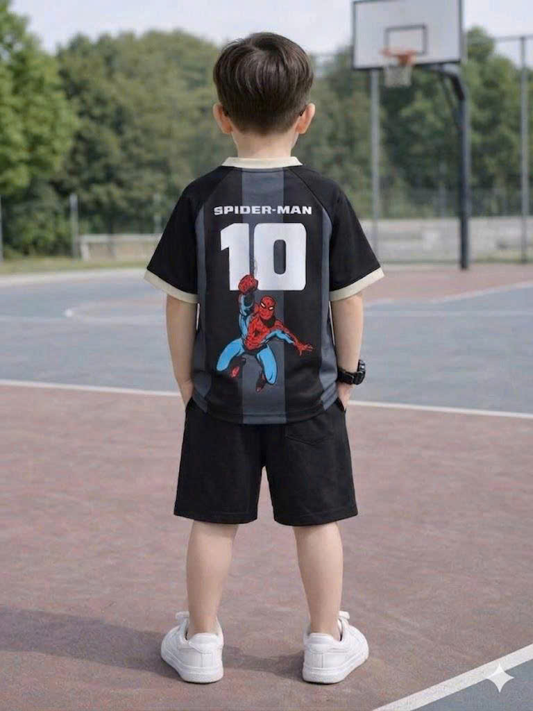 T276 - BỘ ĐÙI BÉ TRAI SIZE ĐẠI ĐEN SỌC XÁM SỐ 10