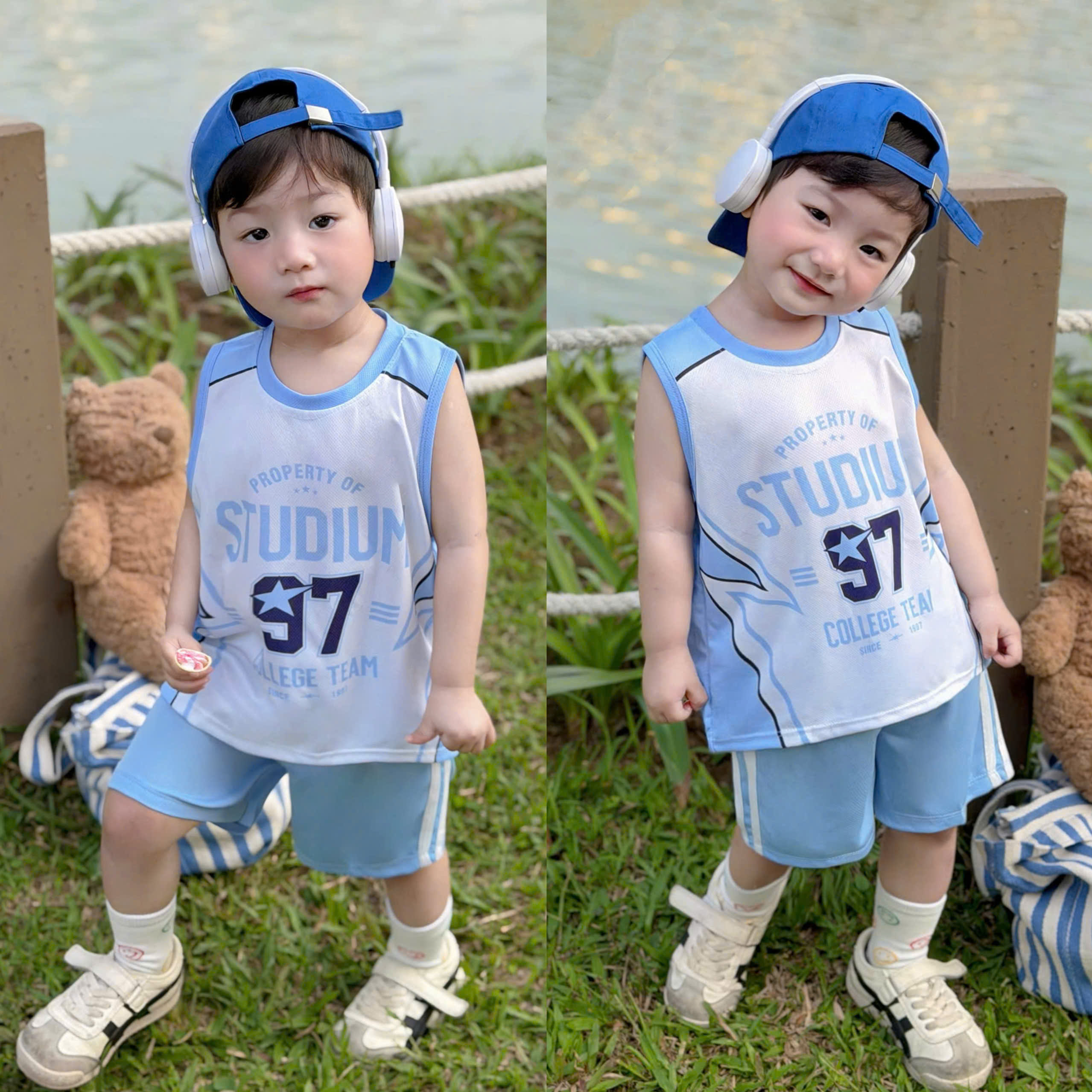 T277 - SET 2 BỘ ĐÙI BÉ TRAI BA LỖ THÔNG HƠI CHICAOGO 2397