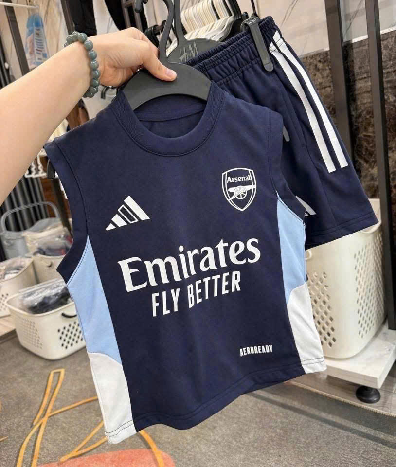 T291 - SET 2 BỘ ĐÙI BÉ TRAI BA LỖ Emirates xanh đỏ