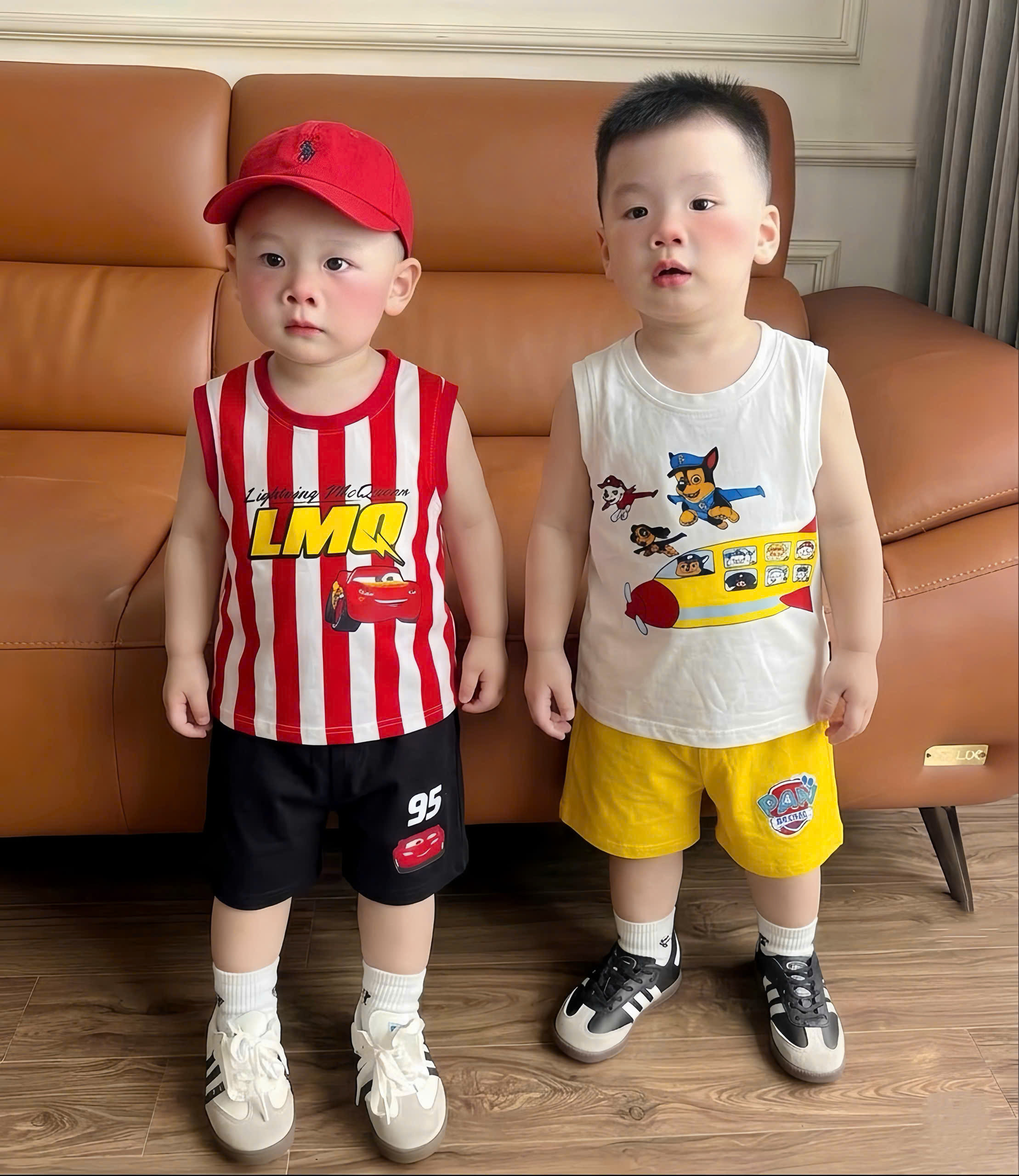 T325 - SET 3 BỘ ĐÙI BÉ TRAI BA LỖ CHÓ CỨU HỘ OTO