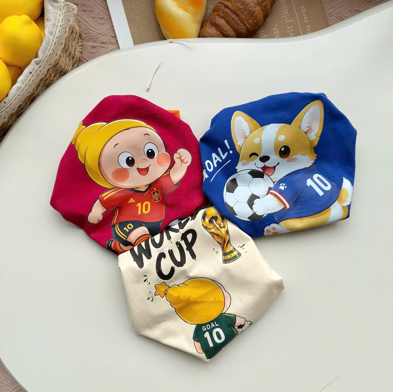 T335 - SET 3 BỘ ĐÙI BÉ TRAI BA LỖ WORLD CUP xanh đỏ be