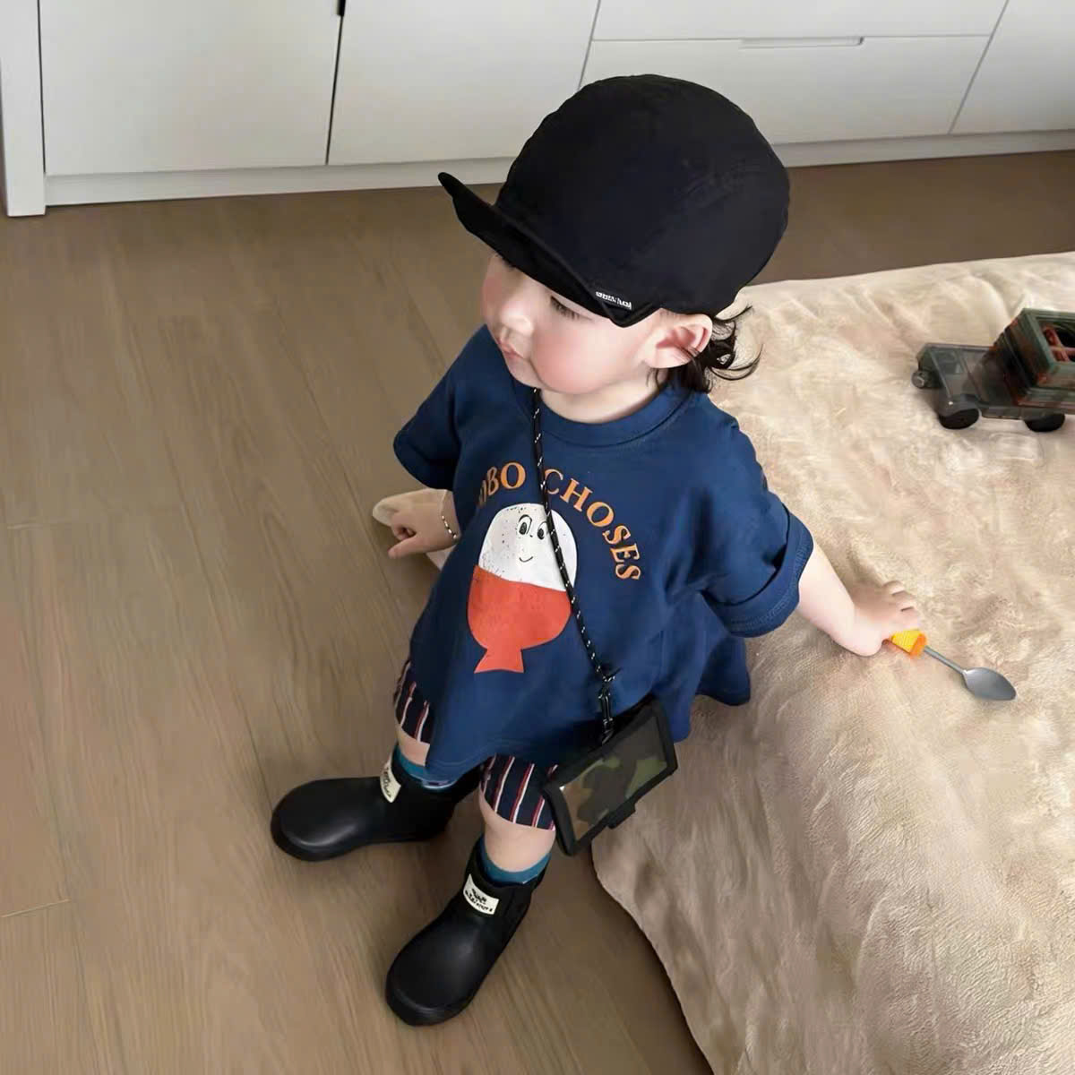 T359 - SET 2 BỘ ĐÙI BÉ TRAI BOBO idk than trắng