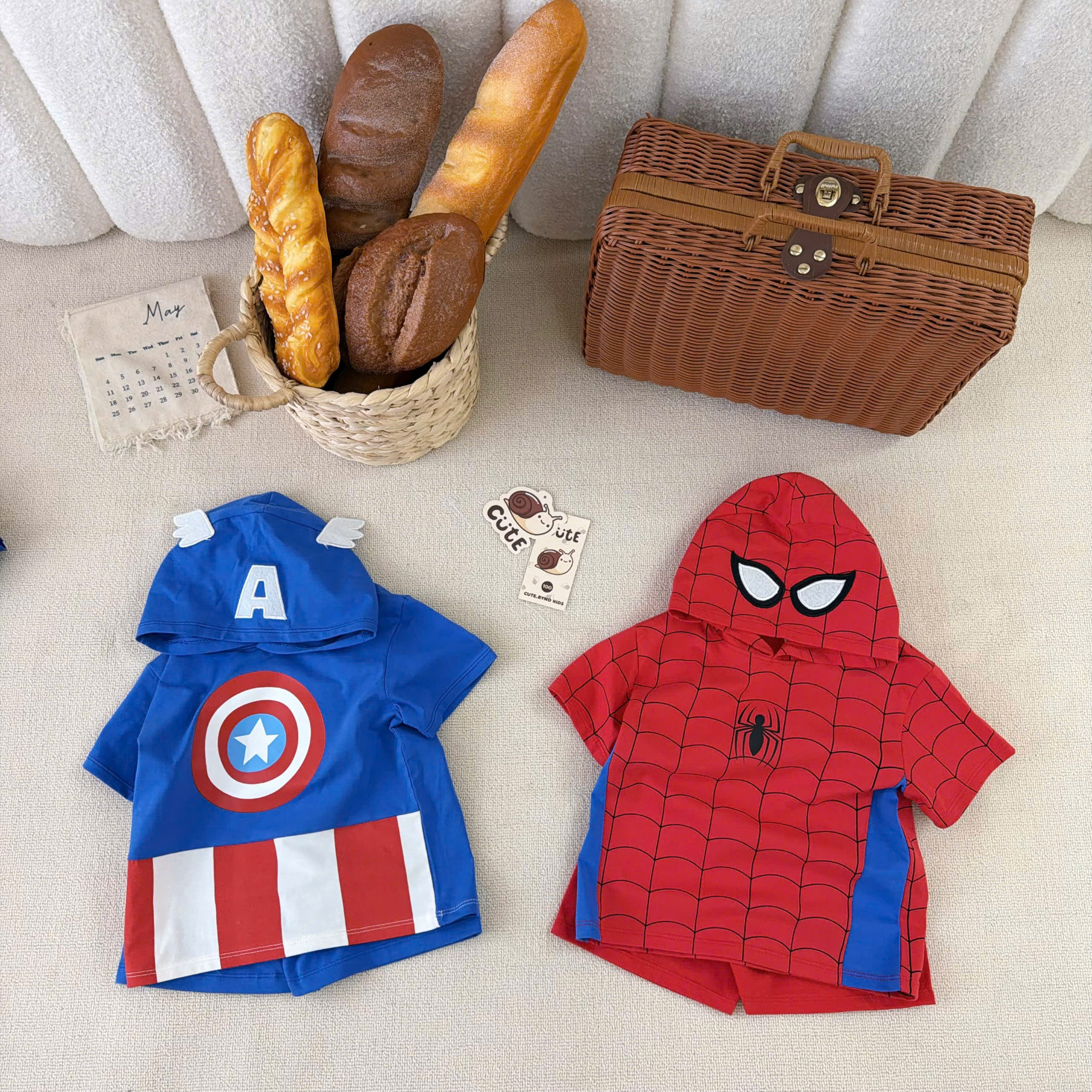 T408 - SET 2 BỘ ĐÙI BÉ TRAI NHỆN CHỮ A MŨ LIỀN xanh đỏ