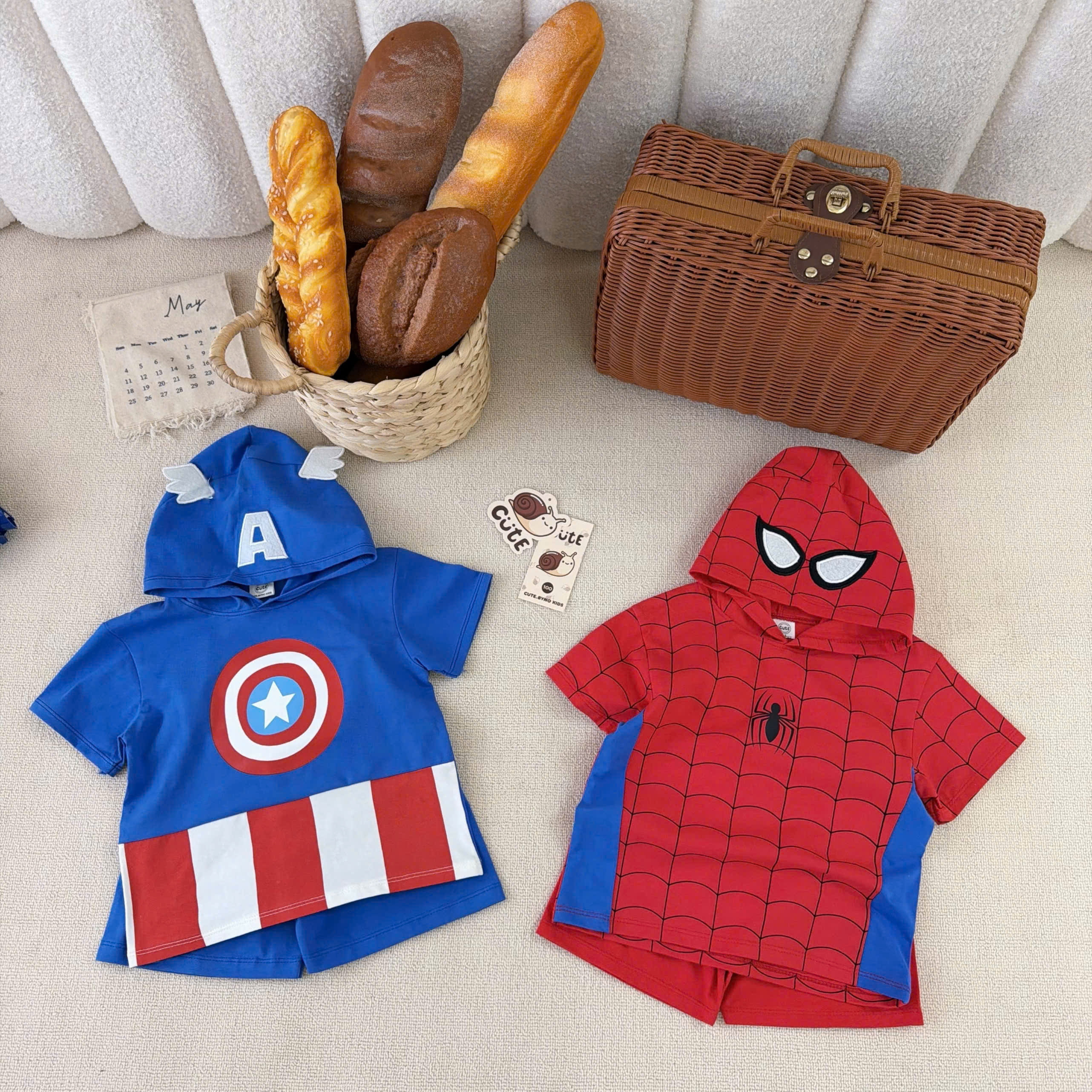 T408 - SET 2 BỘ ĐÙI BÉ TRAI NHỆN CHỮ A MŨ LIỀN xanh đỏ