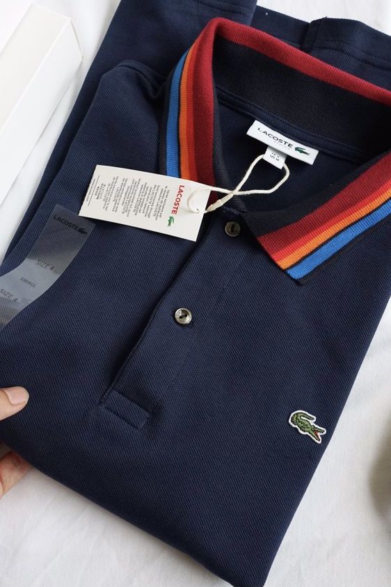 Áo polo nam LCSTE phối viền 25-Xanh navy