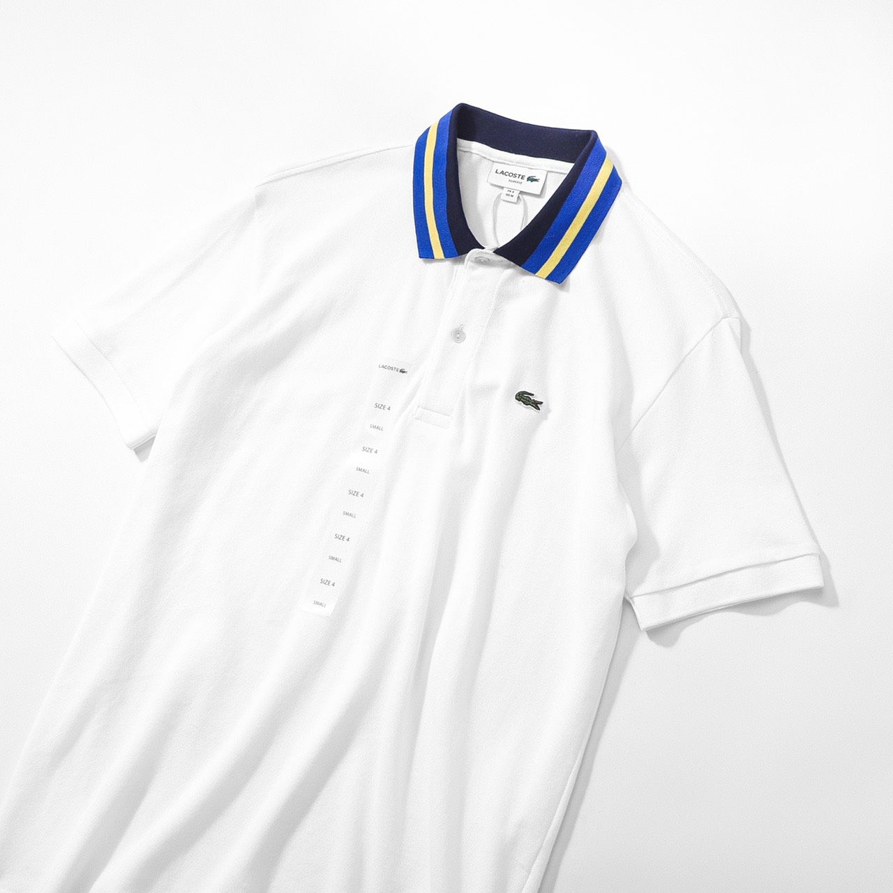 Áo polo nam LCSTE phối viền 11-Trắng
