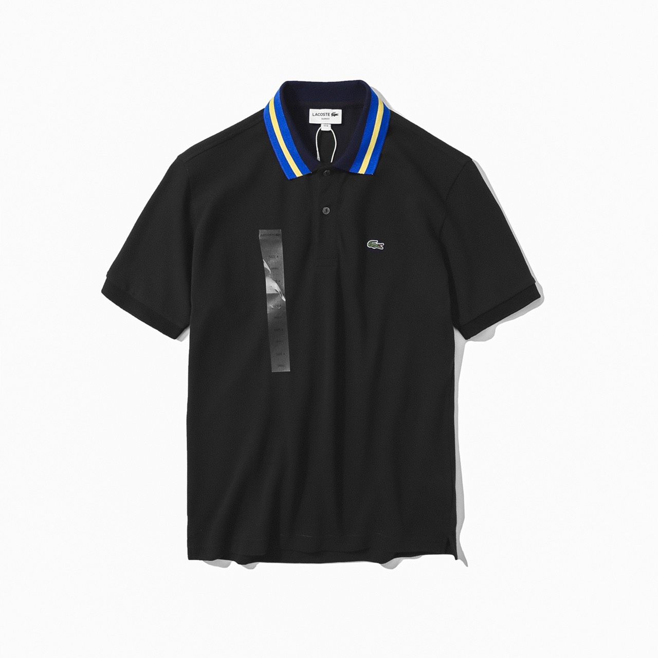 Áo polo nam LCSTE phối viền 11-Đen