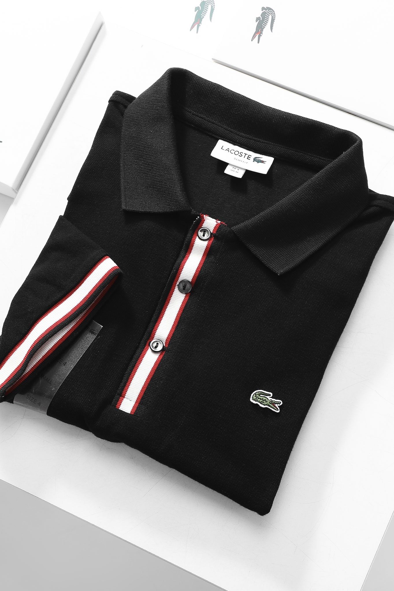 Áo polo nam LCSTE phối viền 17-Đen-XL