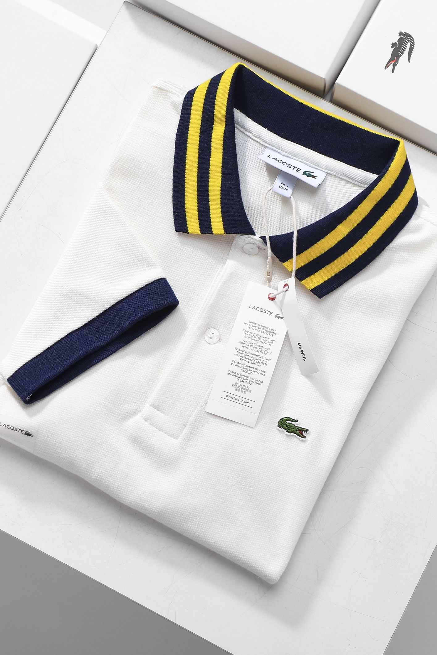 Áo polo nam LCSTE phối viền 51-Kem-XL