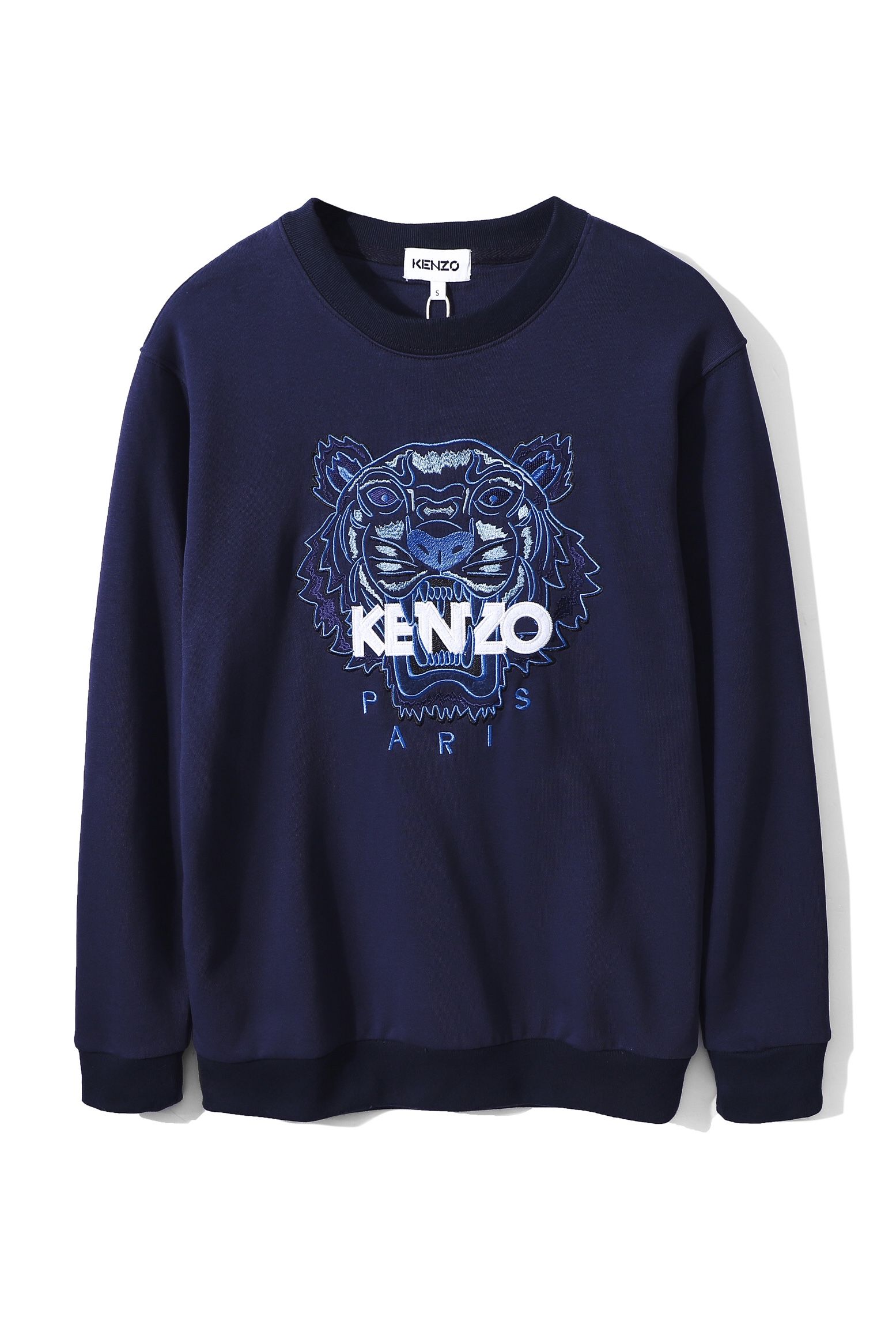 Áo nỉ cổ tròn KEN chữ trắng 1301 - NAVY -XL