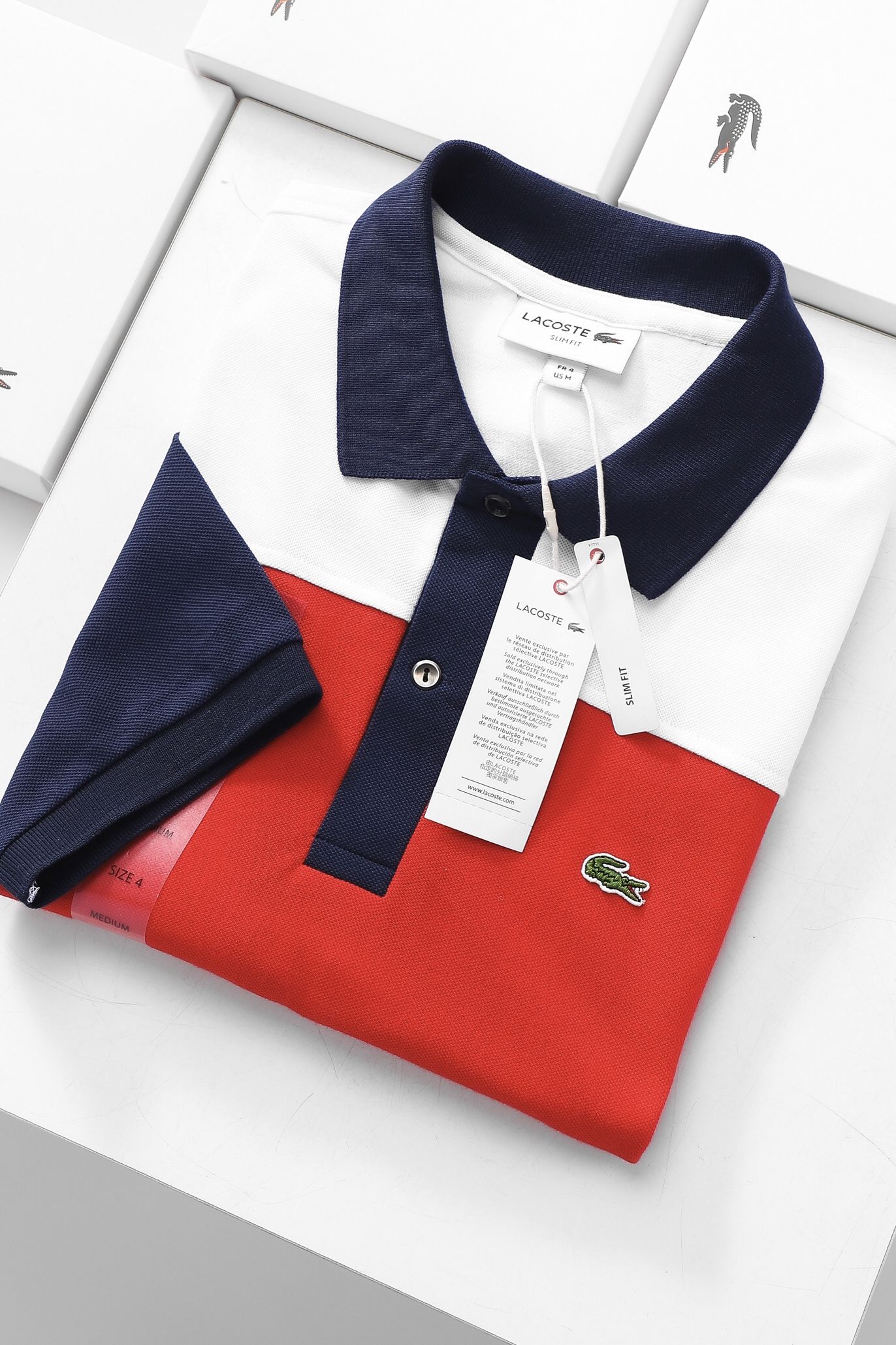 Áo polo nam LCSTE phối thân 08F-M