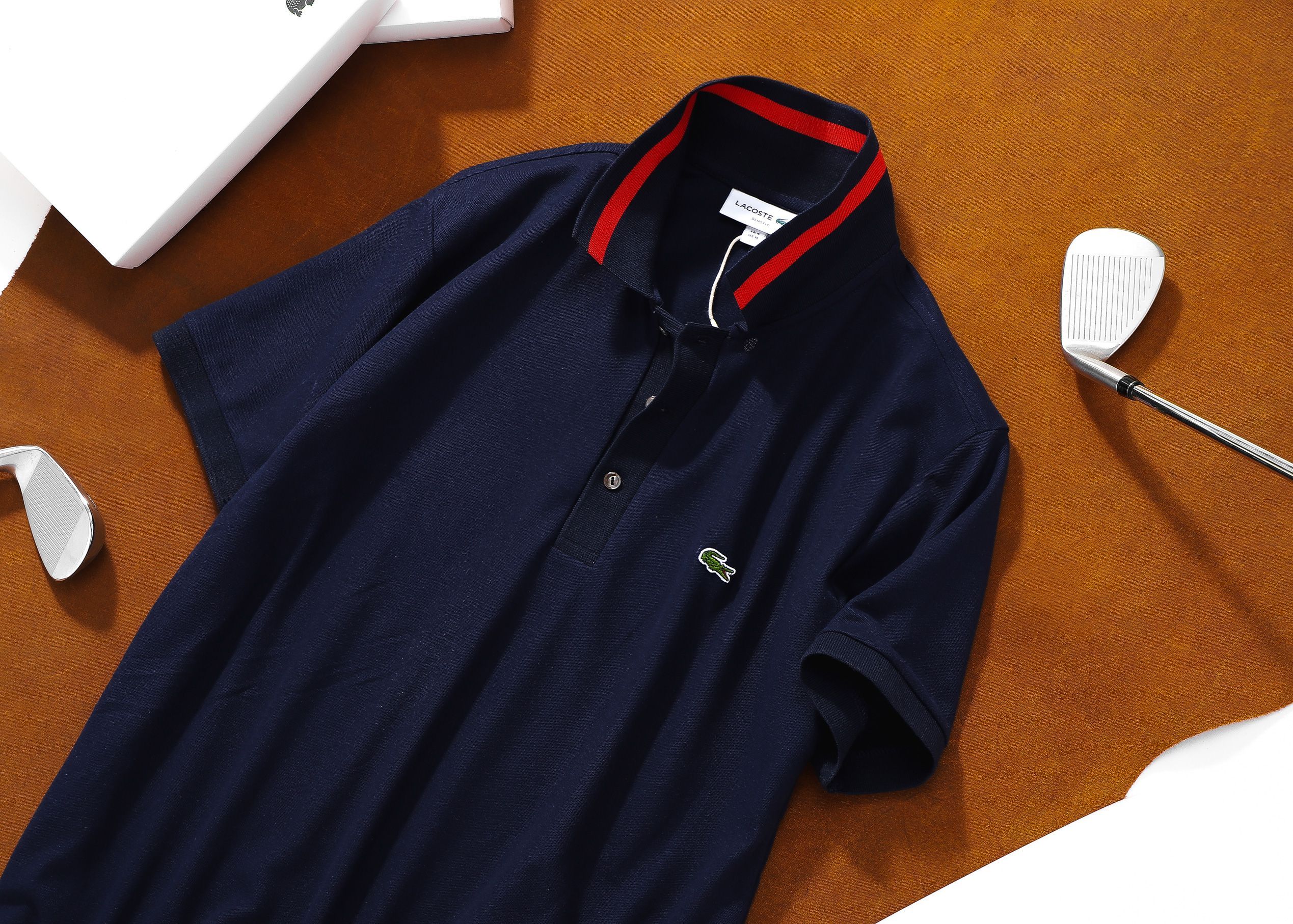 Áo polo nam LCSTE phối viền 60-Xanh navy