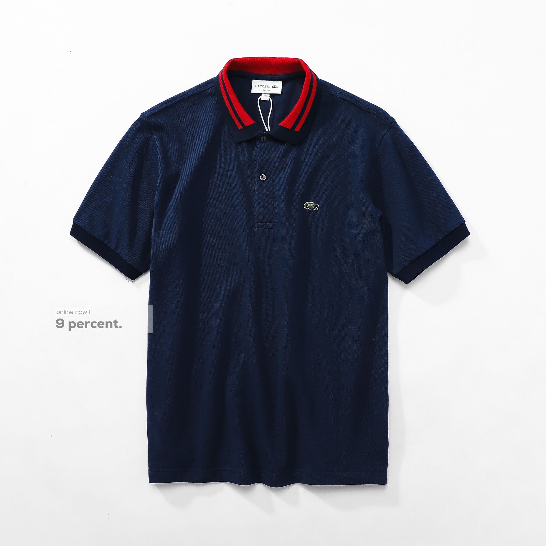 Áo polo nam LCSTE phối viền 72-Xanh navy