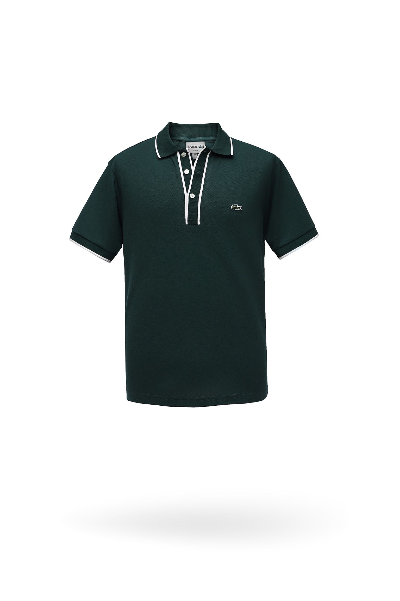 Áo polo nam LCSTE phối viền 73-Rêu-S