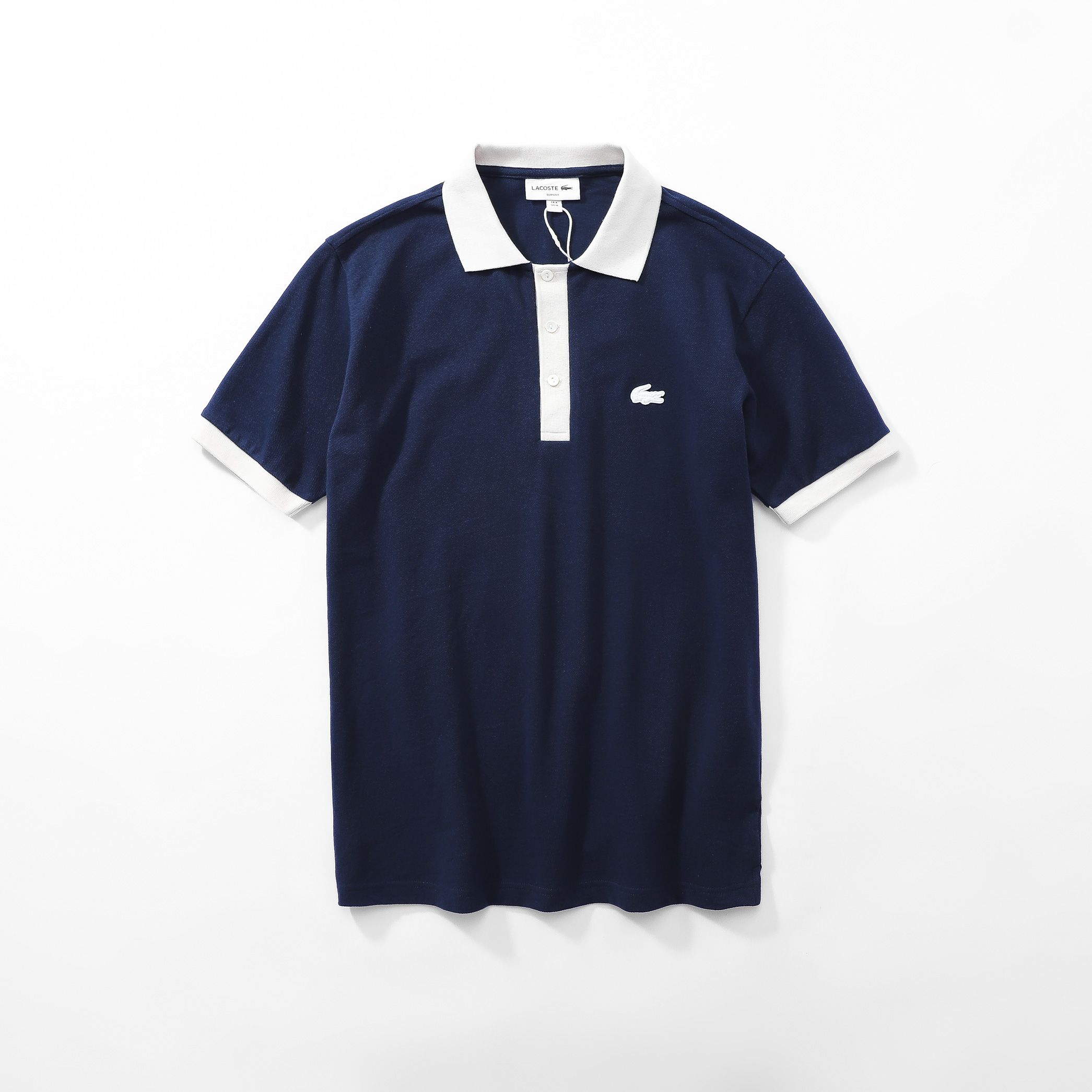 Áo polo nam LCSTE phối viền 69-Xanh navy